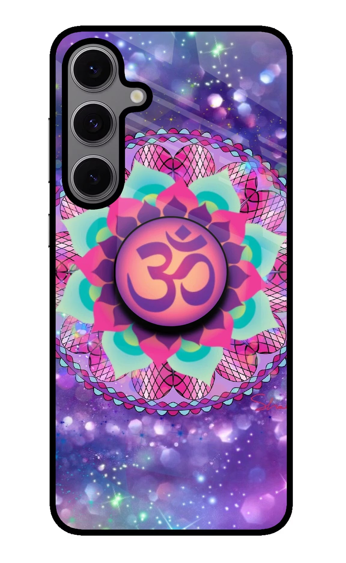 Om Purple Samsung S24 FE 5G Pop Case by Casekaro