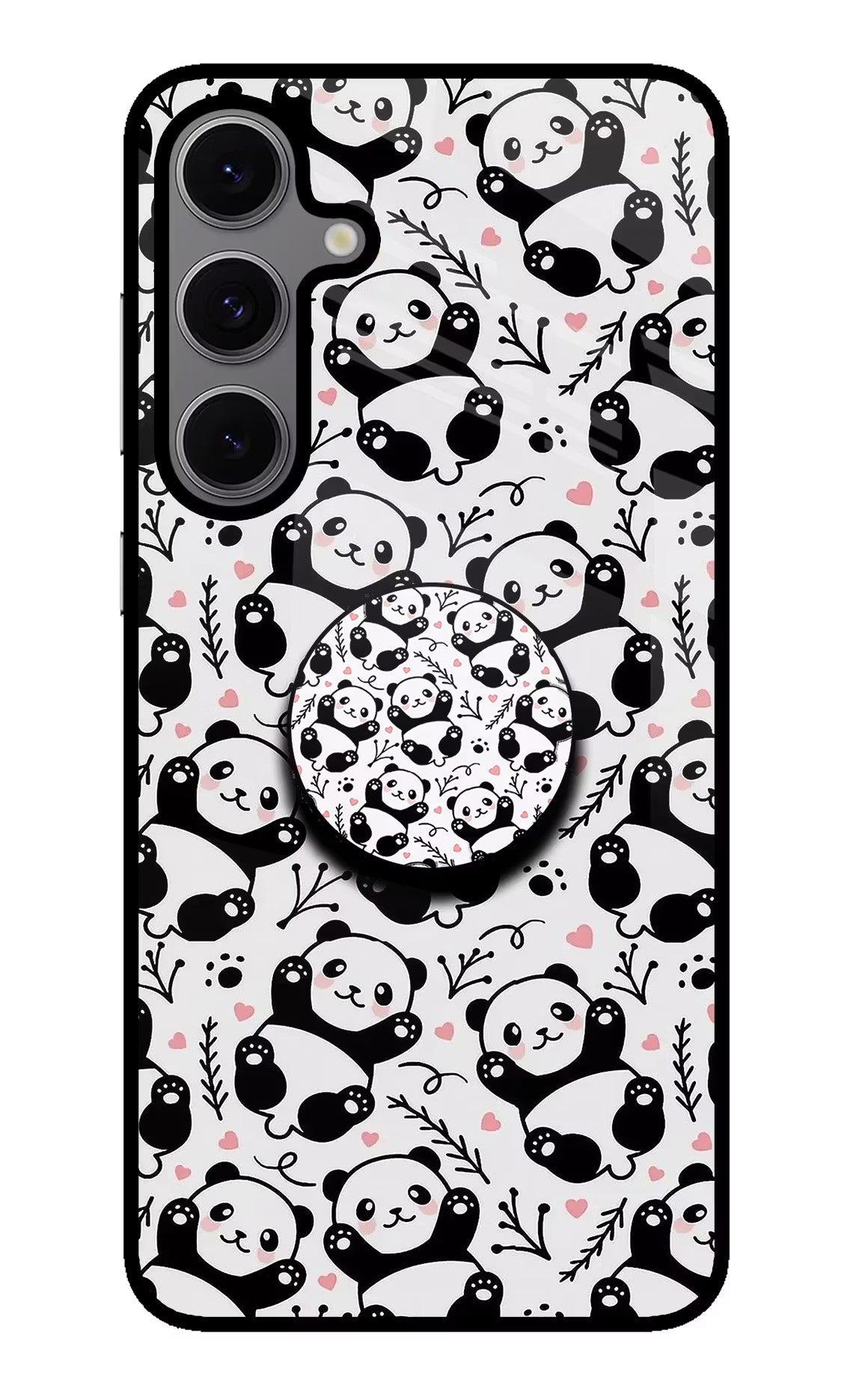 Cute Panda Samsung S24 FE 5G Pop Case by Casekaro