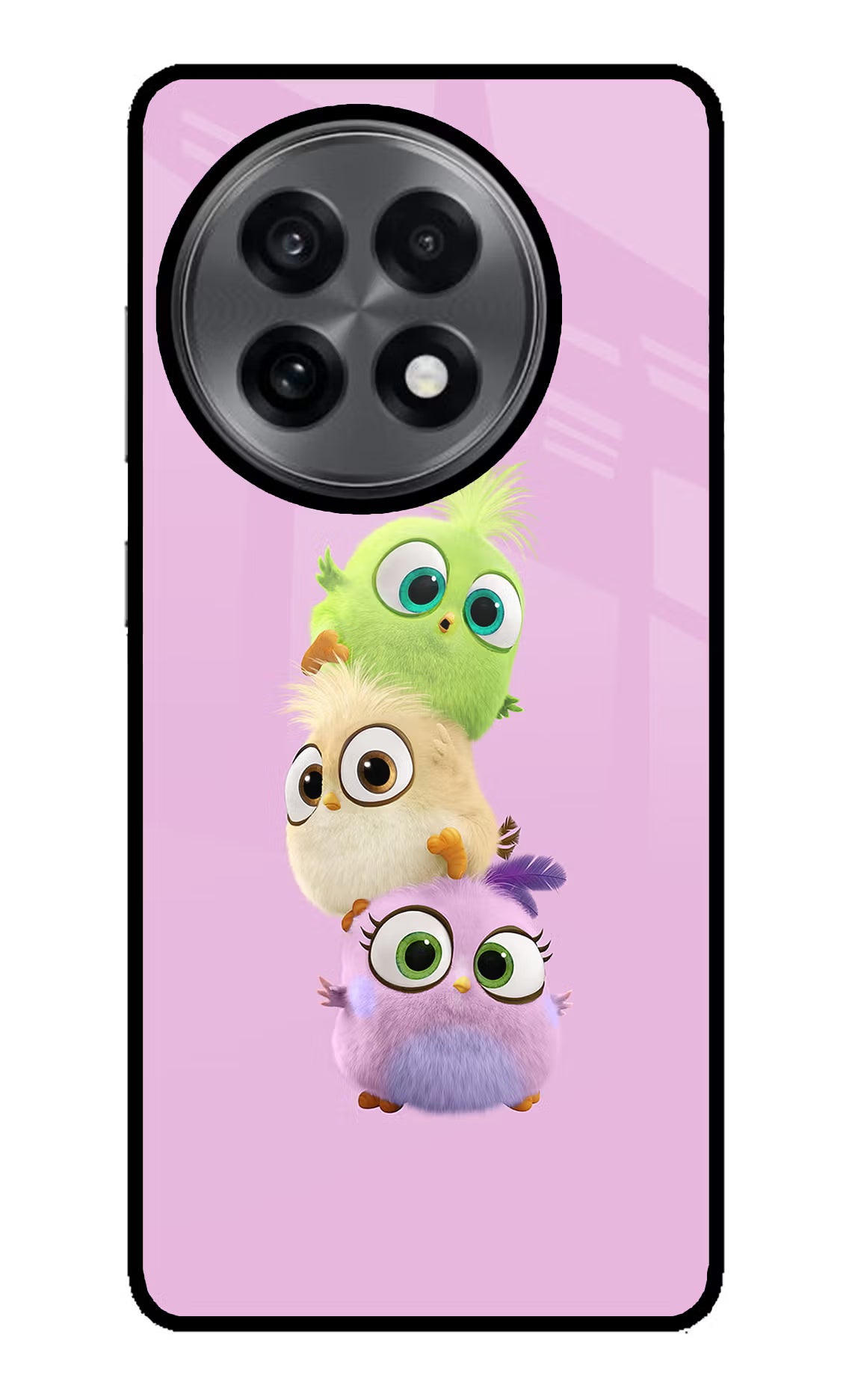 Cute Little Birds OnePlus 13R Glass Case Back Cover by Casekaro