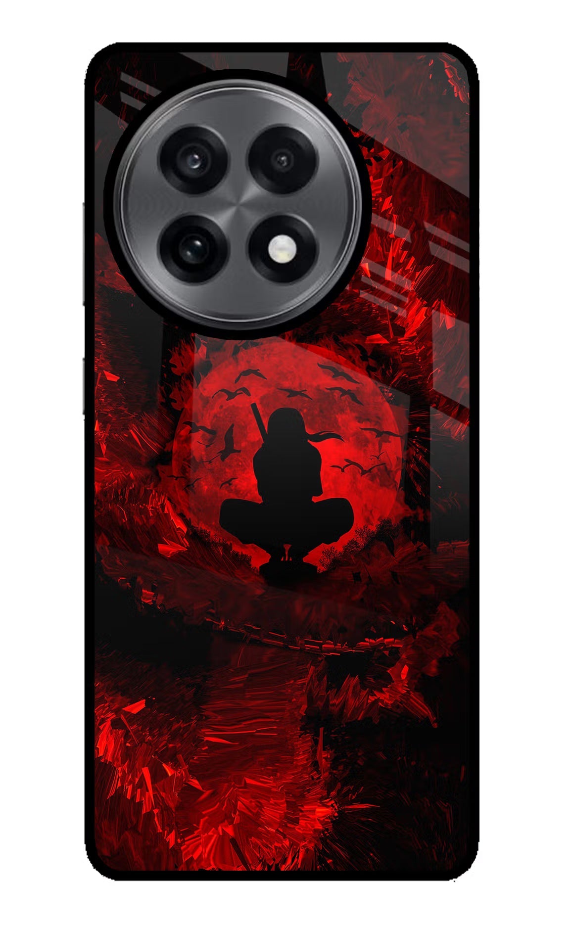 Itachi Uchiha OnePlus 13R Glass Case Back Cover by Casekaro