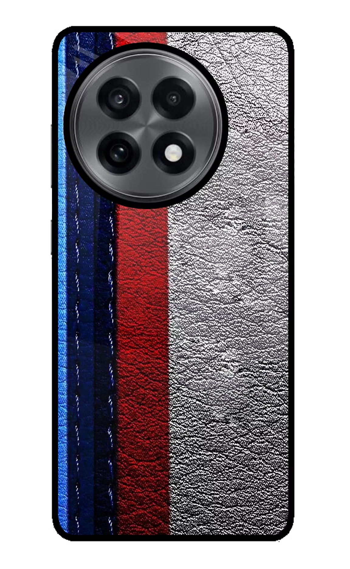 BMW Stripes OnePlus 13R Glass Case Back Cover by Casekaro