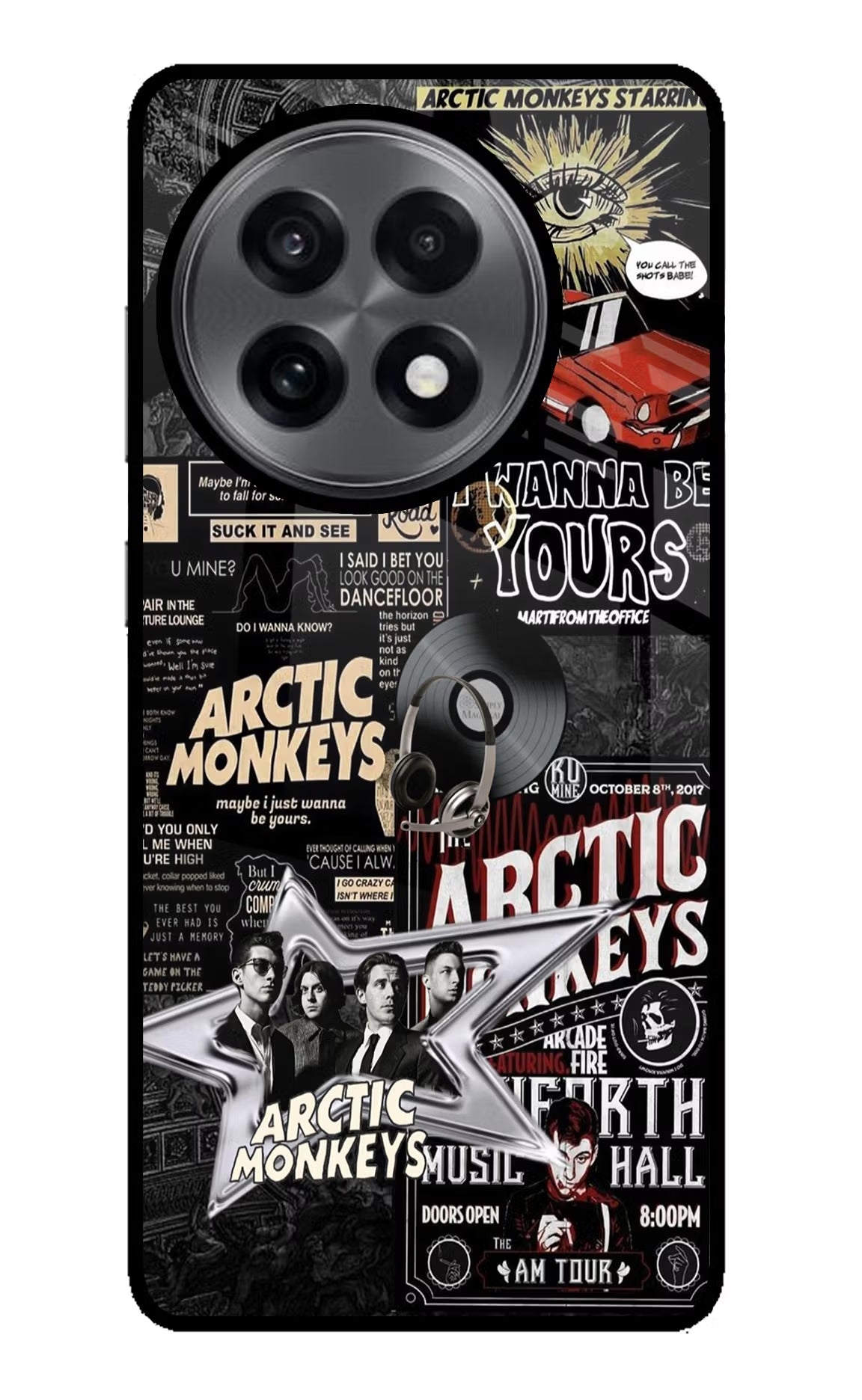 Arctic Monkeys OnePlus 13R Glass Case Back Cover by Casekaro