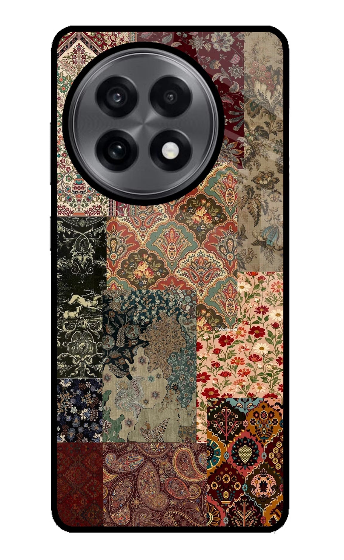 Desi Print OnePlus 13R Glass Case Back Cover by Casekaro