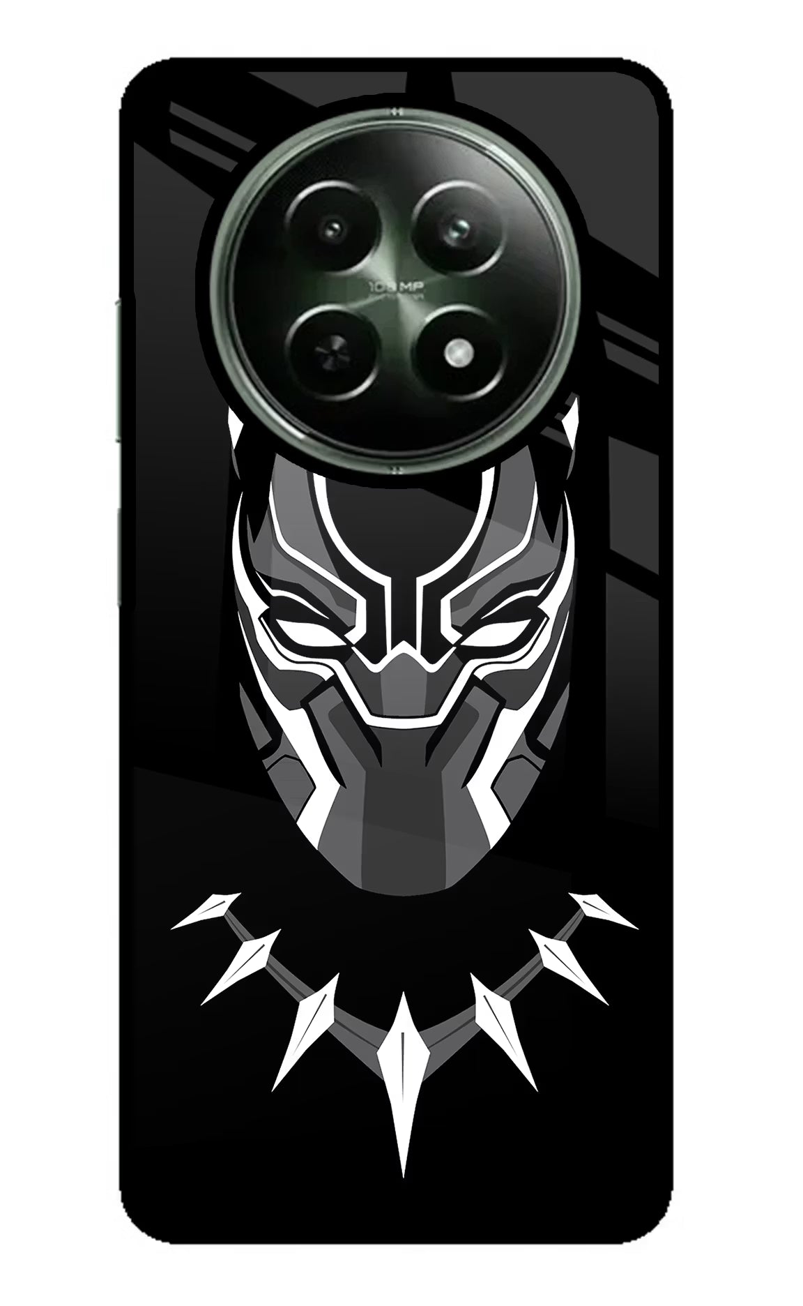 Black Panther Realme 12x 5G Glass Case Back Cover by Casekaro