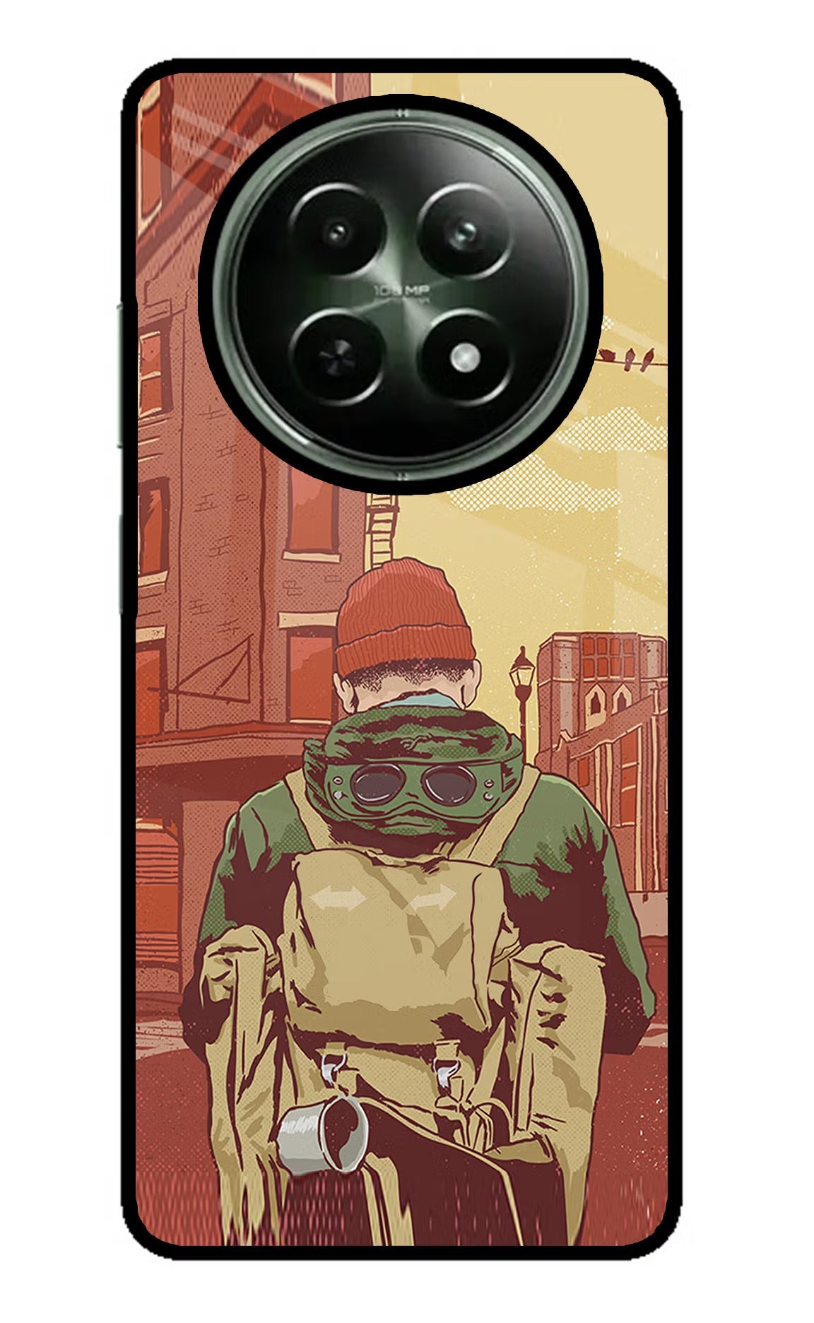 Adventurous Realme 12x 5G Glass Case Back Cover by Casekaro
