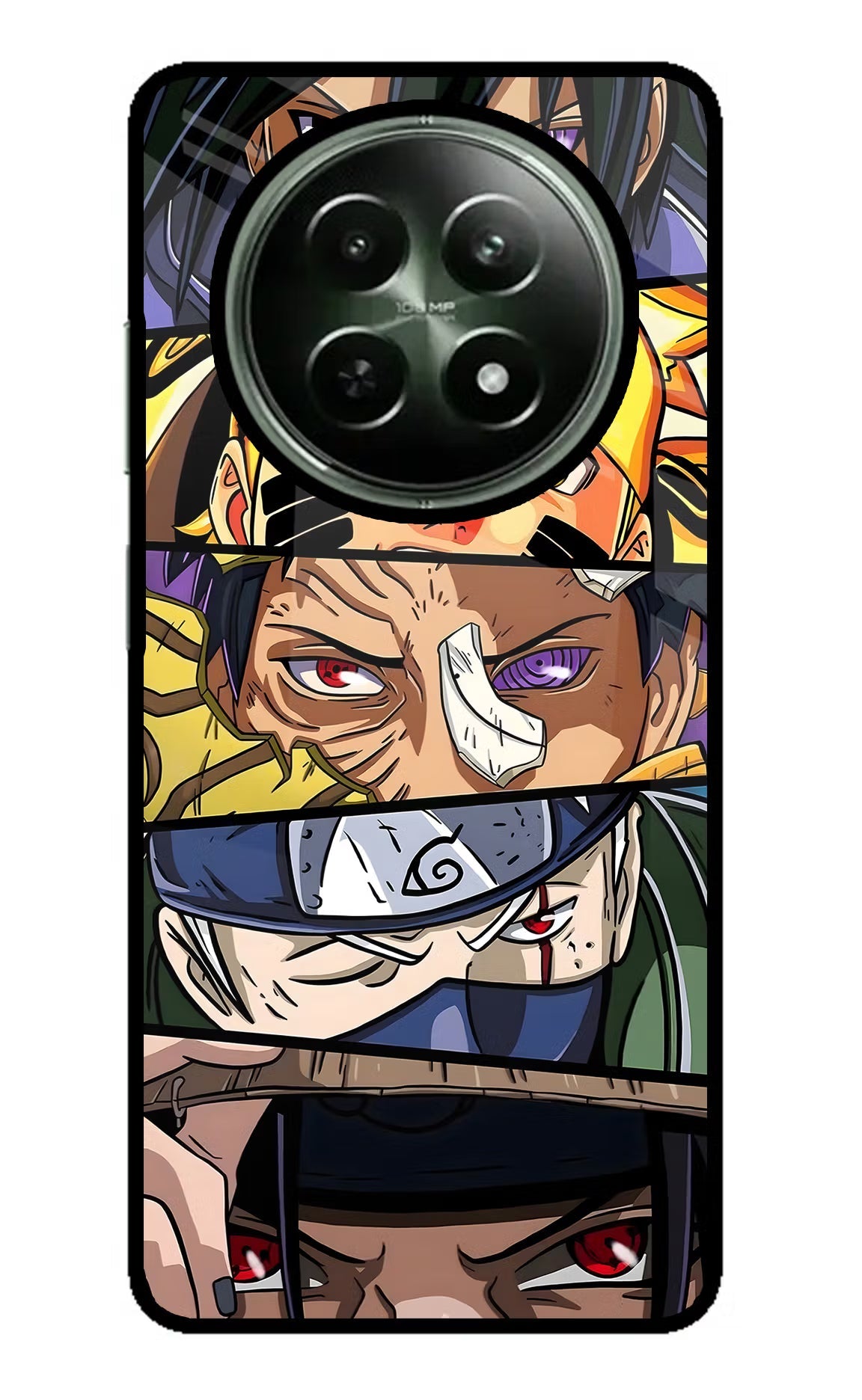 Naruto Character Realme 12x 5G Glass Case Back Cover by Casekaro