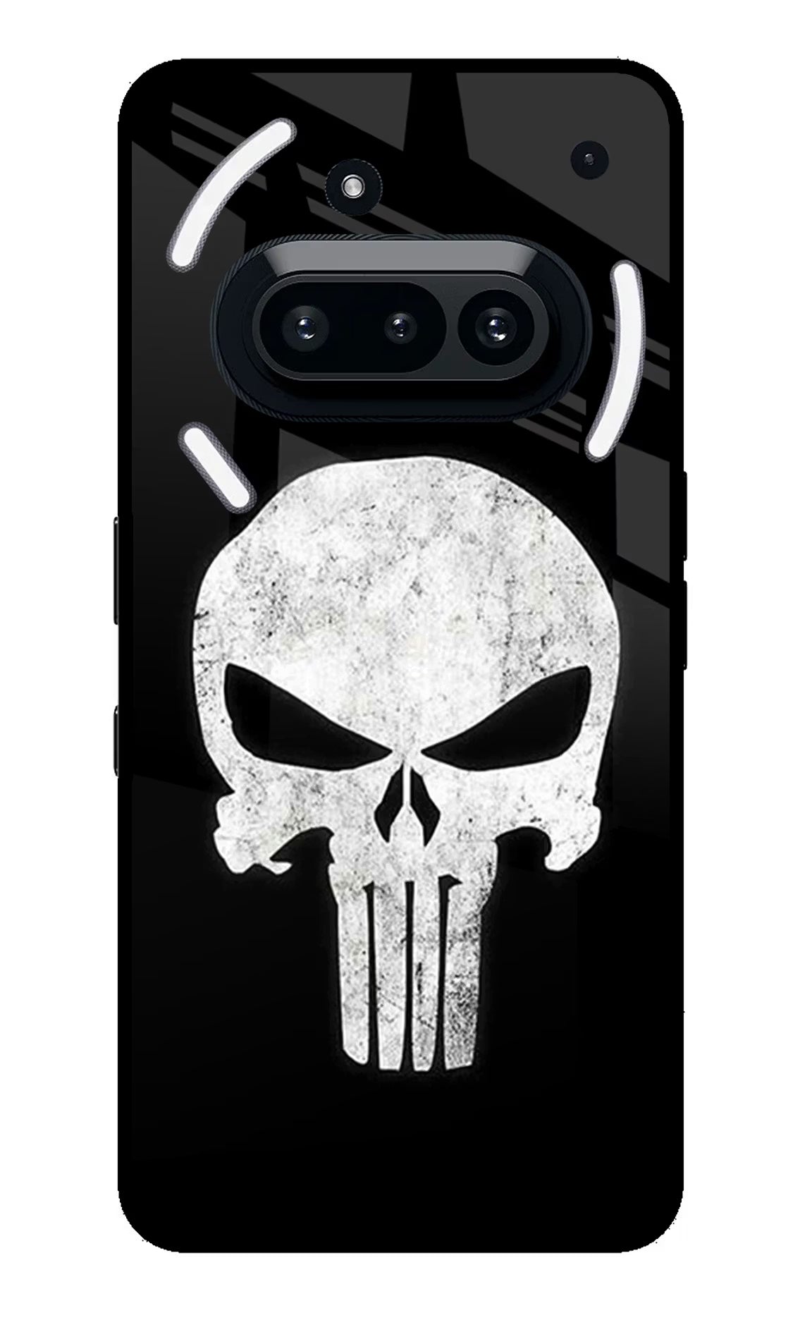 Punisher Skull Nothing Phone 3A Glass Case Back Cover by Casekaro