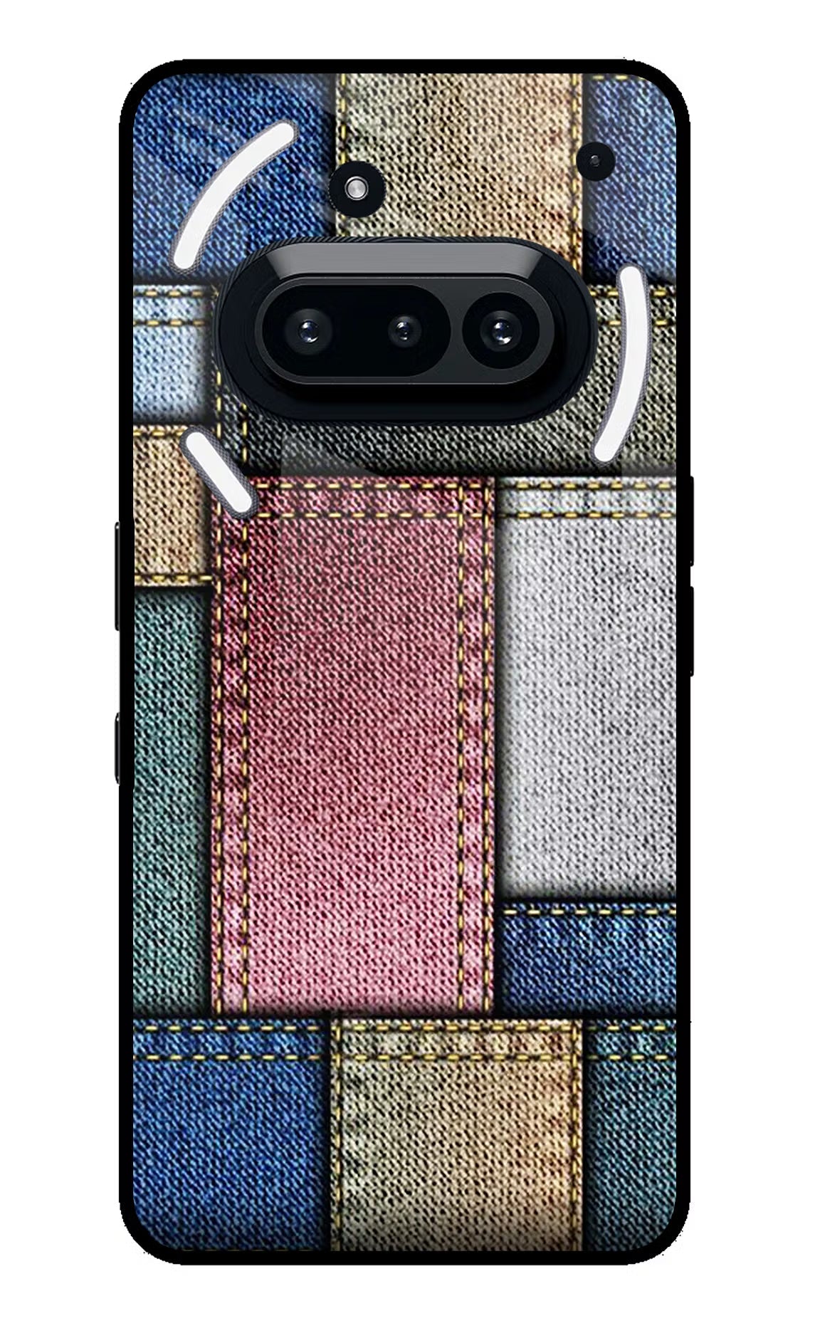 Multicolor Jeans Nothing Phone 3A Glass Case Back Cover by Casekaro