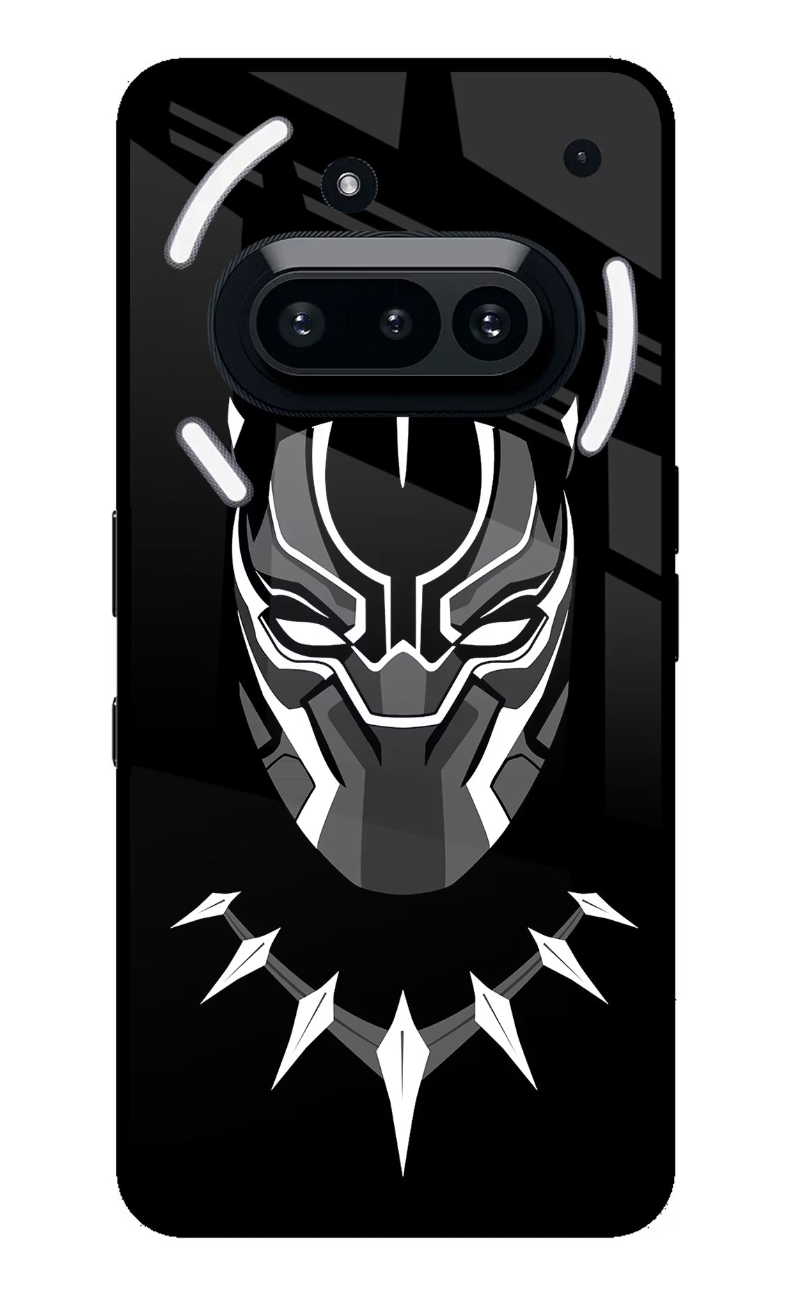 Black Panther Nothing Phone 3A Glass Case Back Cover by Casekaro