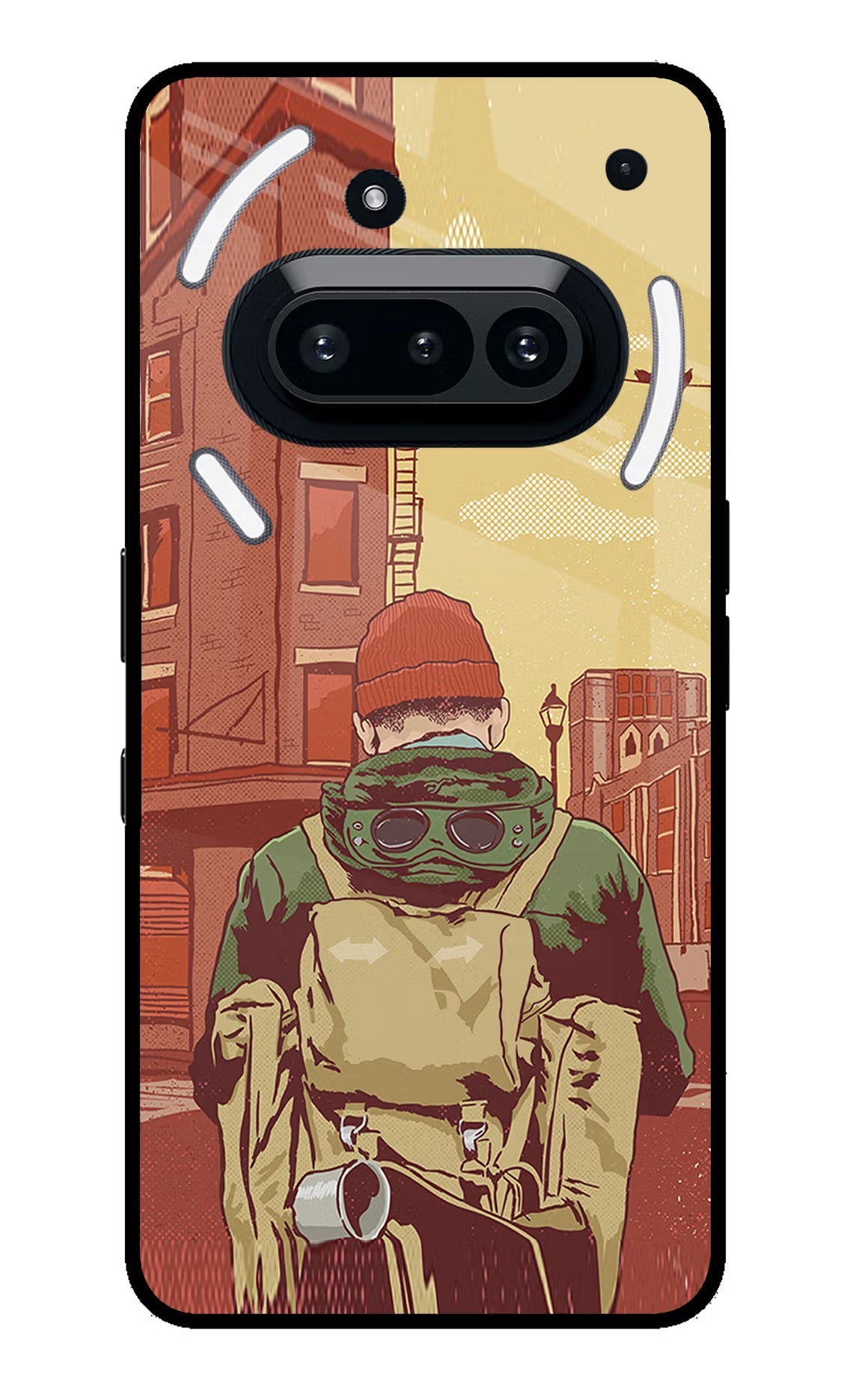 Adventurous Nothing Phone 3A Glass Case Back Cover by Casekaro