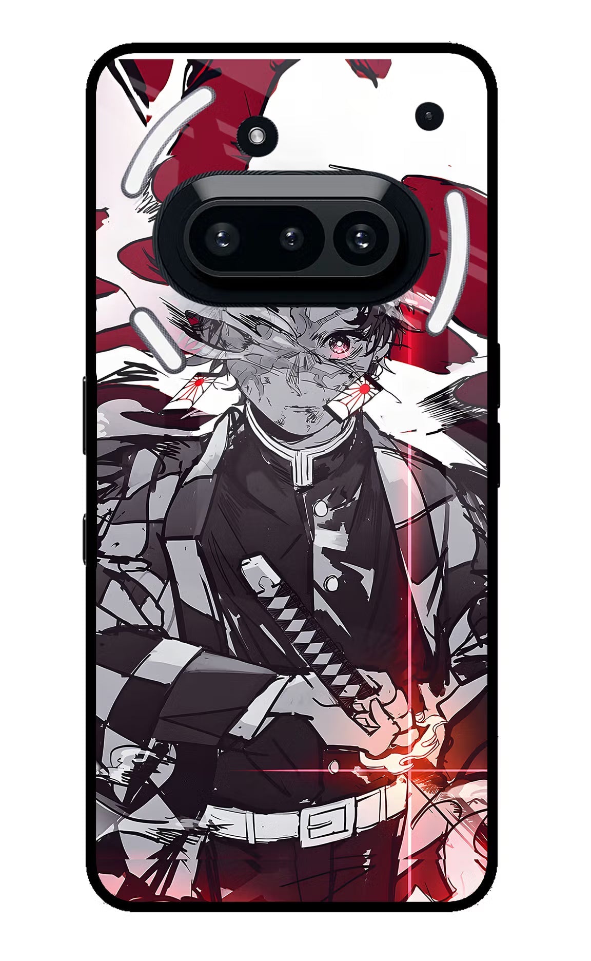 Demon Slayer Nothing Phone 3A Glass Case Back Cover by Casekaro