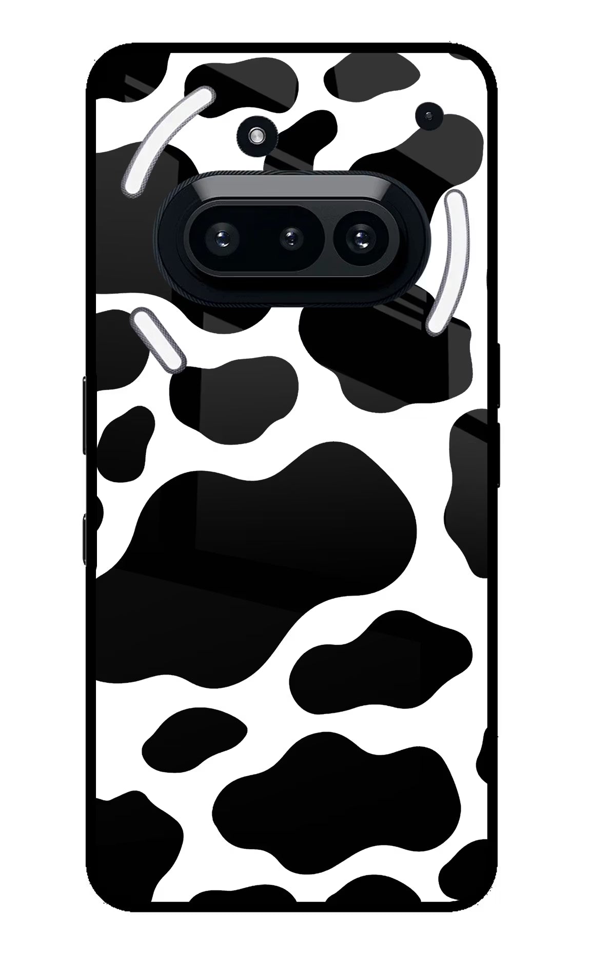 Cow Spots Nothing Phone 3A Glass Case Back Cover by Casekaro