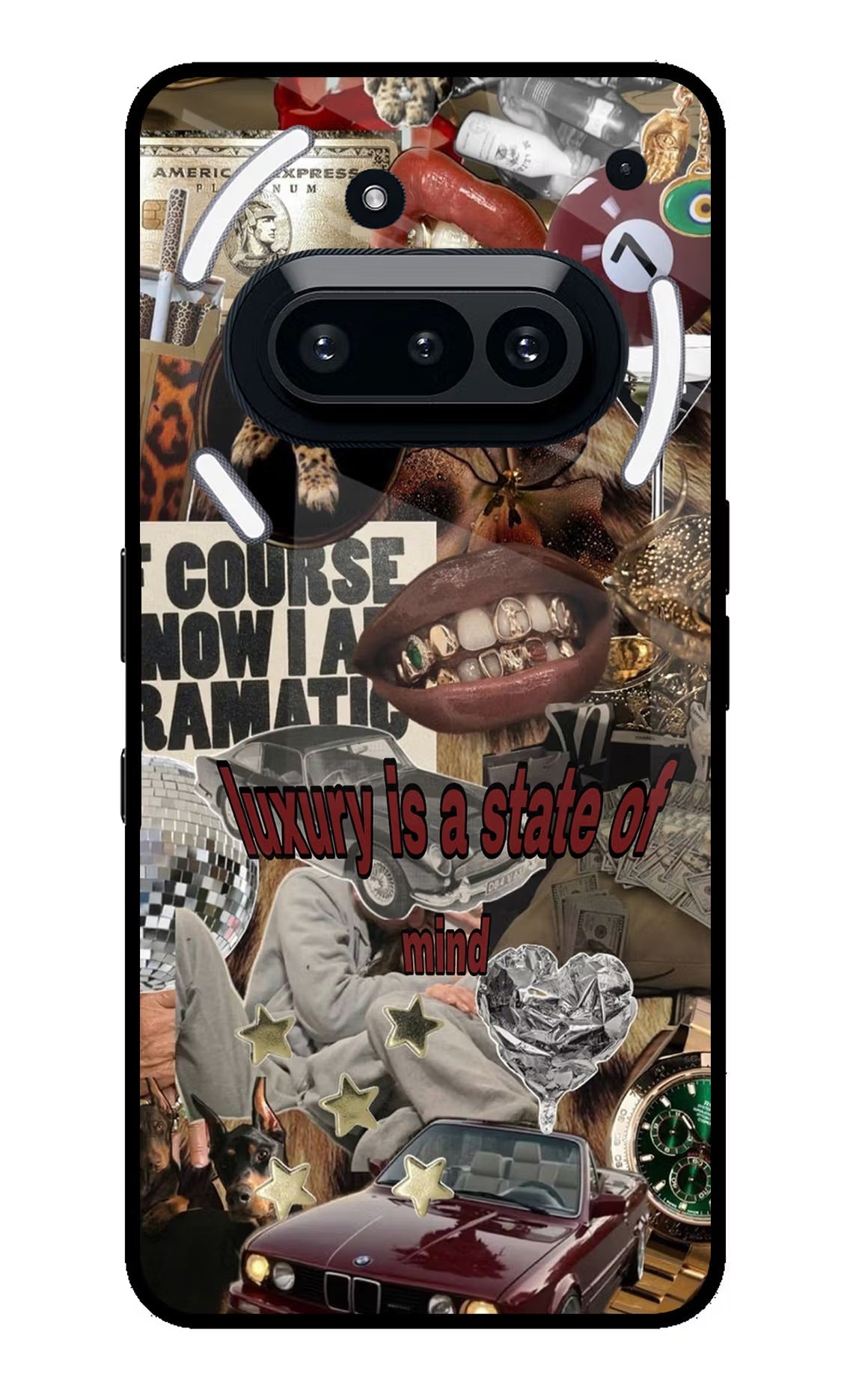 Luxury Nothing Phone 3A Glass Case Back Cover by Casekaro