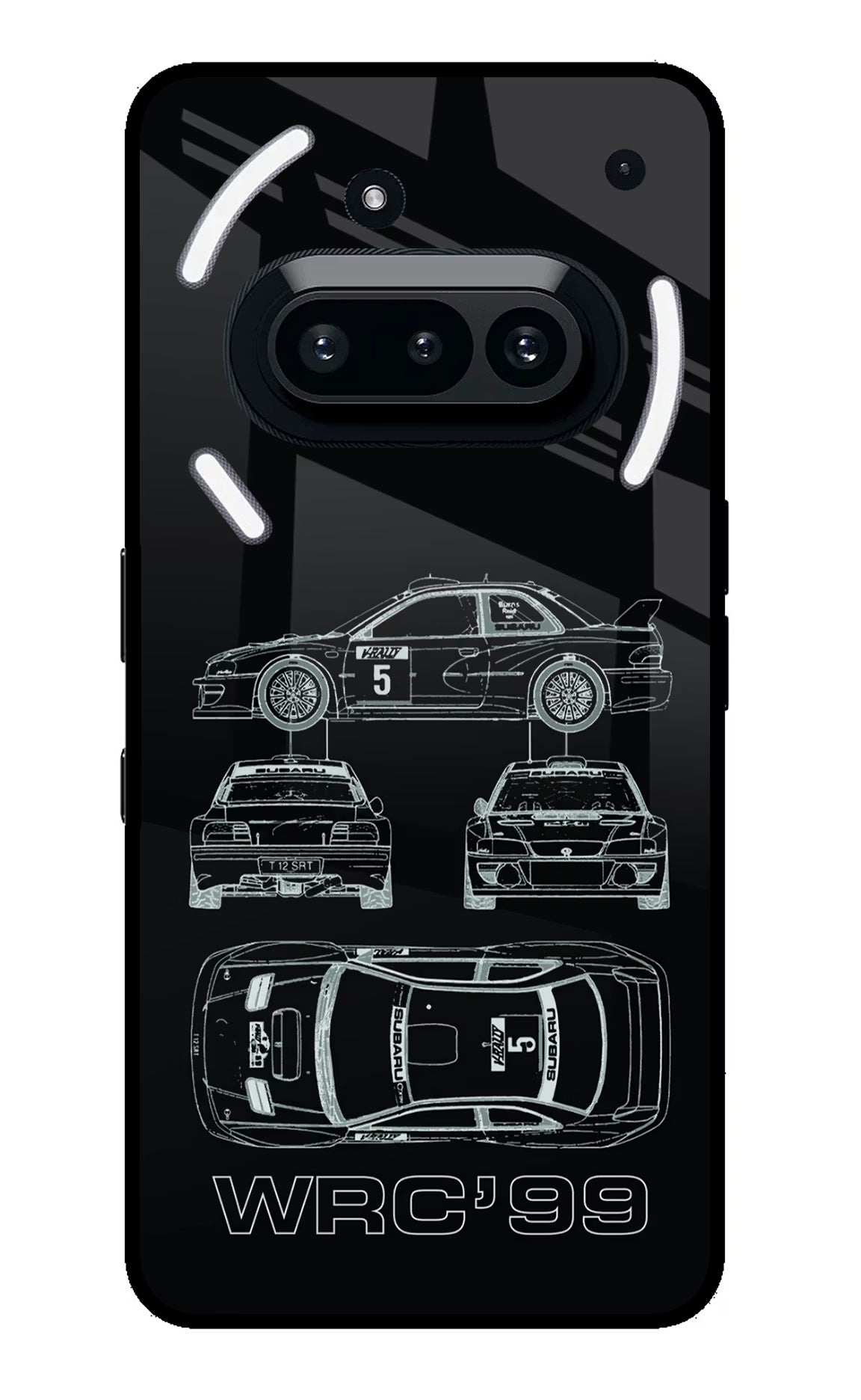 WRC'99 Nothing Phone 3A Glass Case Back Cover by Casekaro
