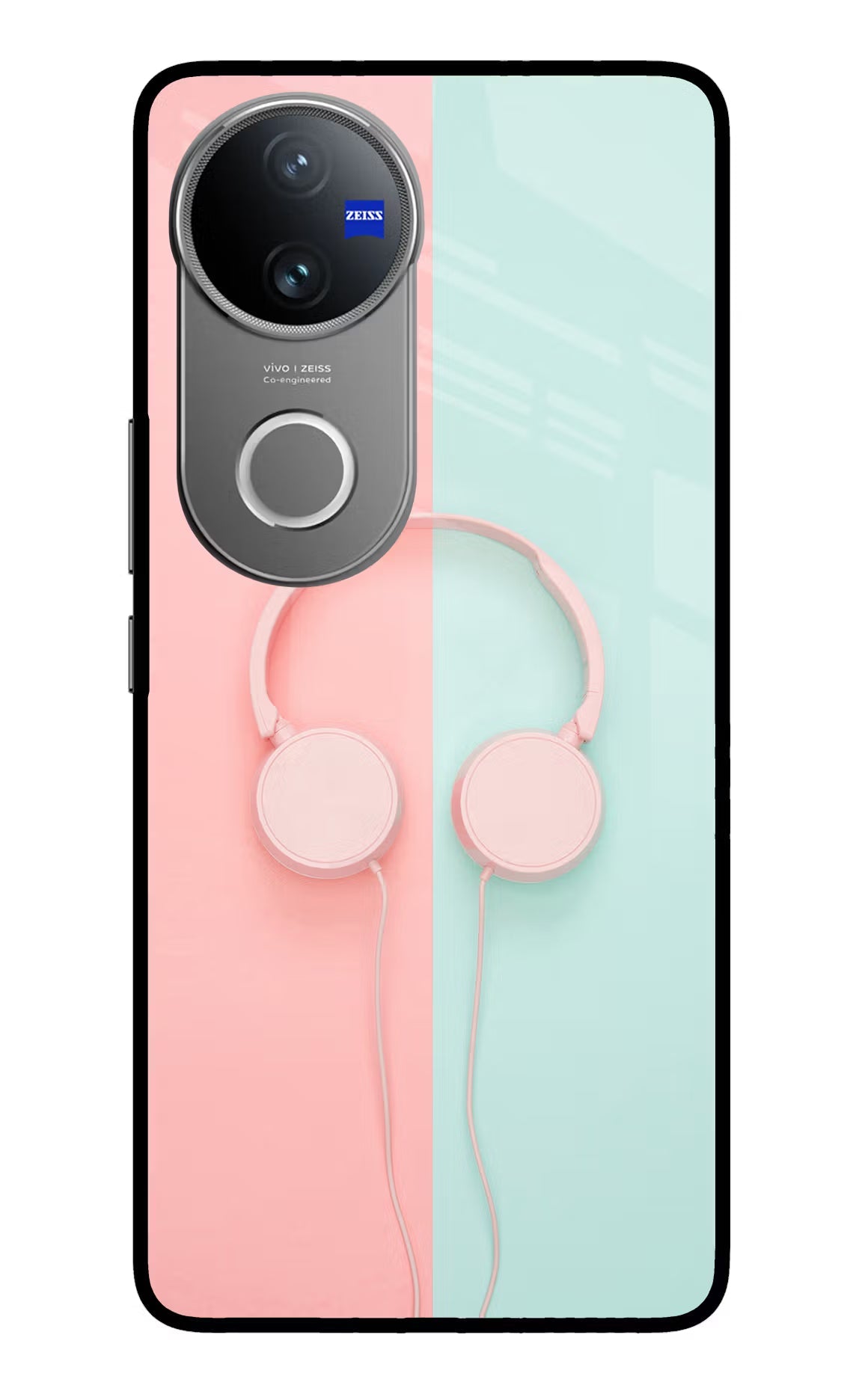 Music Lover Vivo V50 5G Glass Case Back Cover by Casekaro