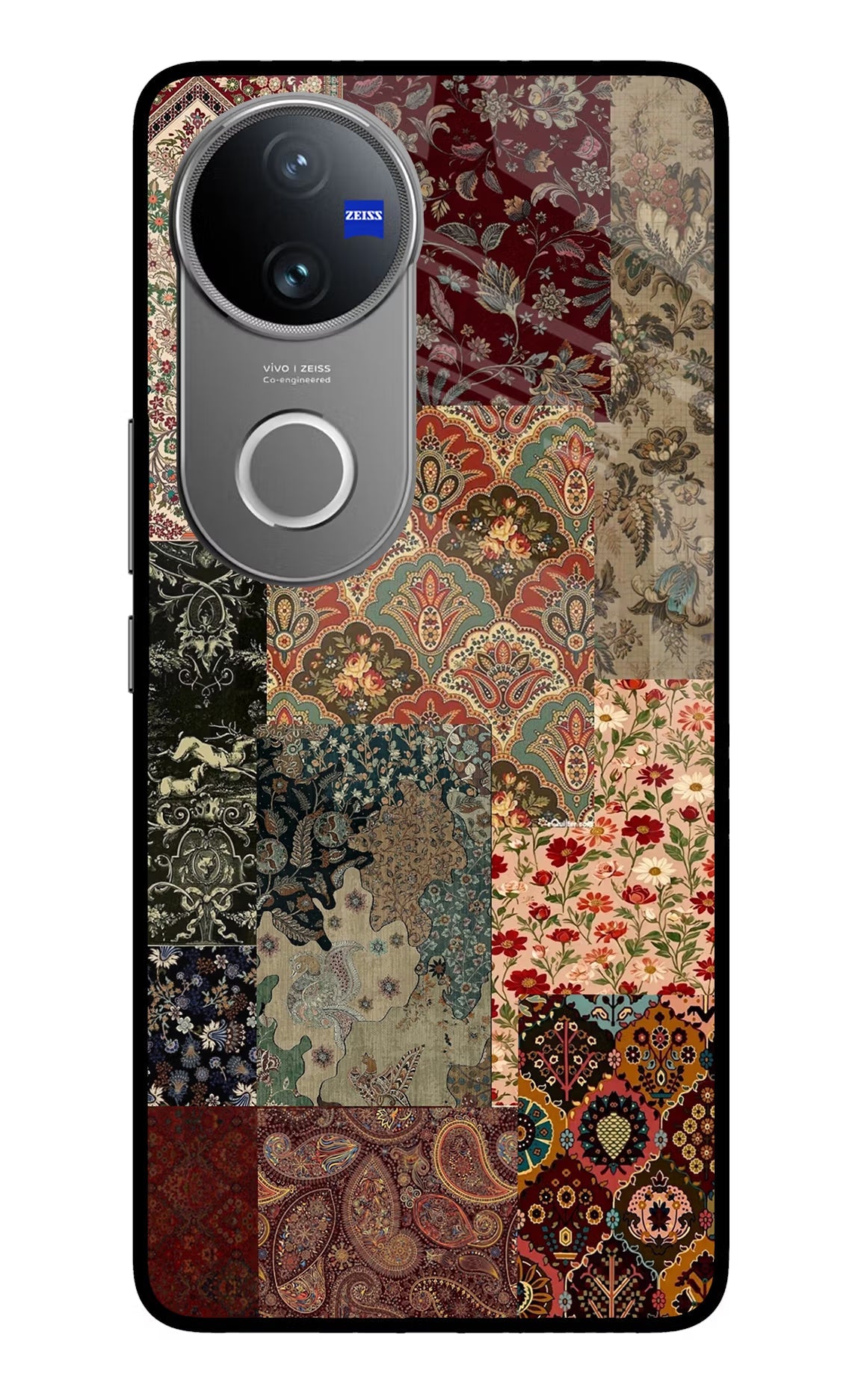 Desi Print Vivo V50 5G Glass Case Back Cover by Casekaro