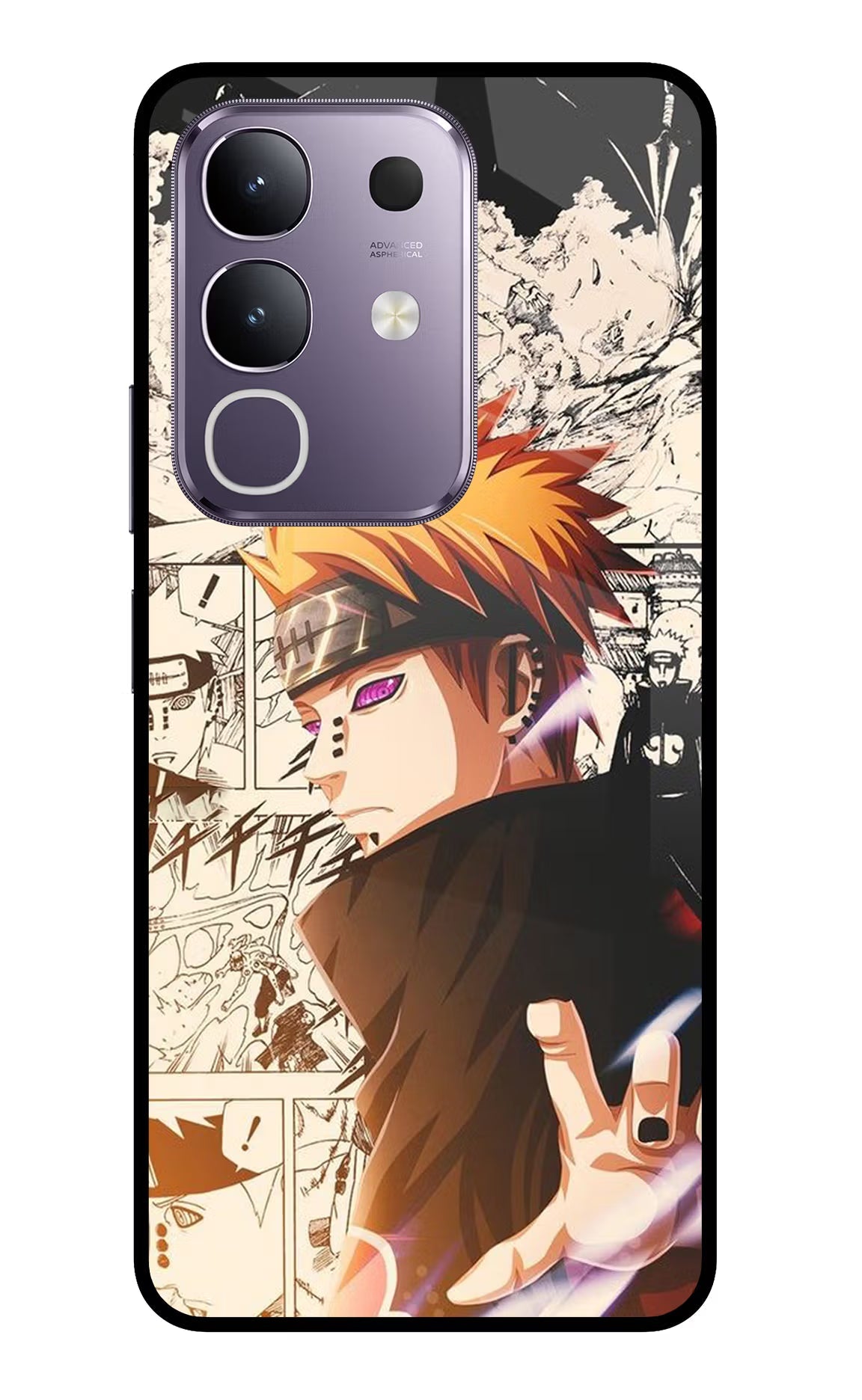 Pain Anime Vivo T4x 5G Glass Case Back Cover by Casekaro