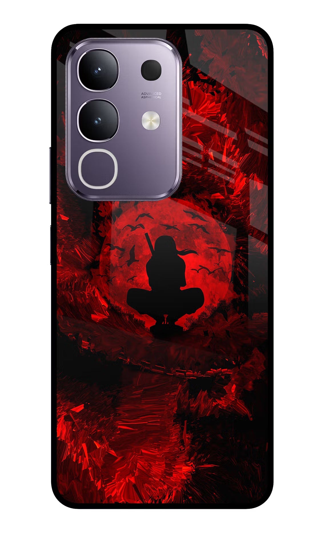 Itachi Uchiha Vivo T4x 5G Glass Case Back Cover by Casekaro