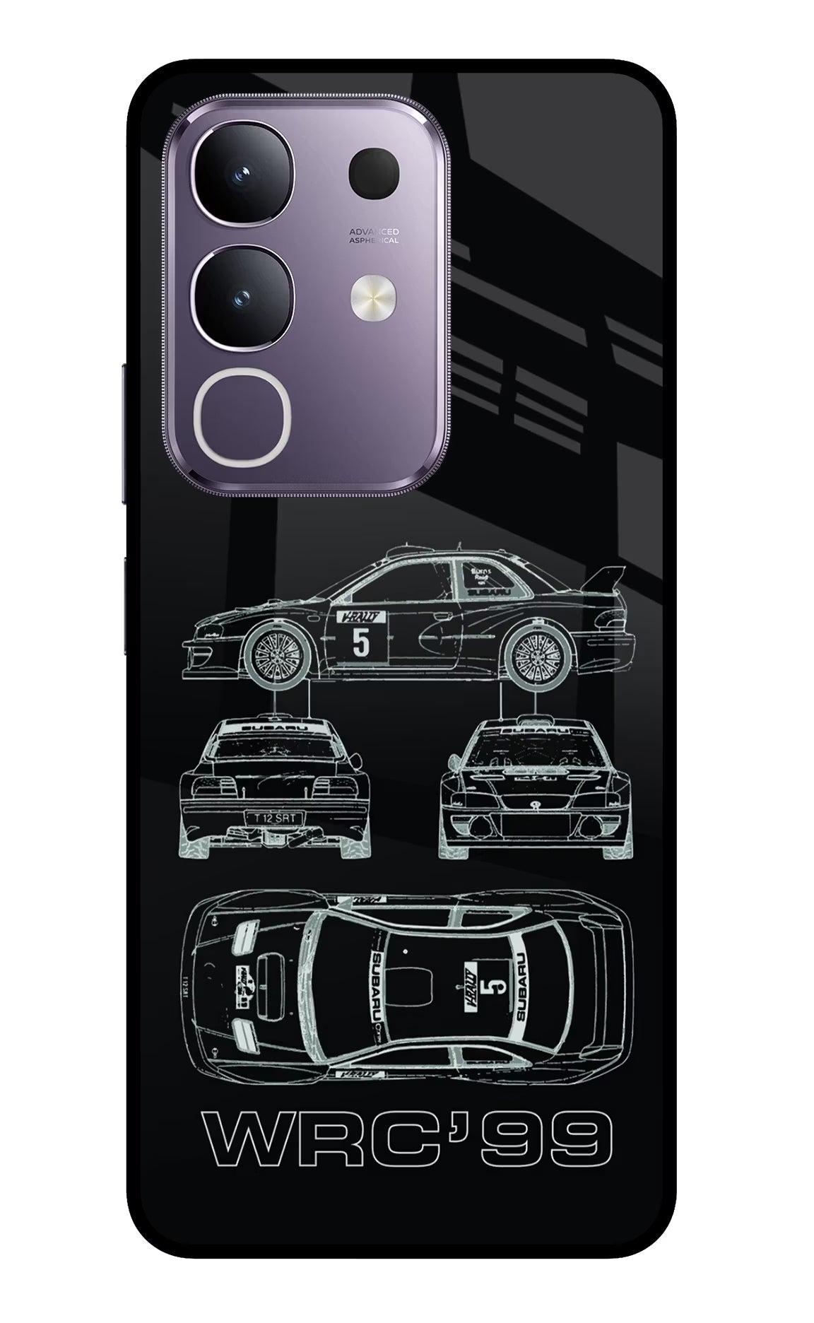 WRC'99 Vivo T4x 5G Glass Case Back Cover by Casekaro