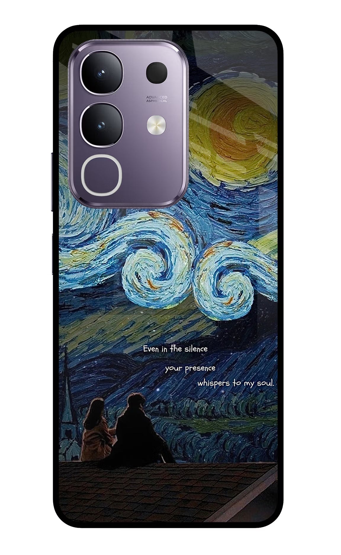 Softcore Vivo T4x 5G Glass Case Back Cover by Casekaro