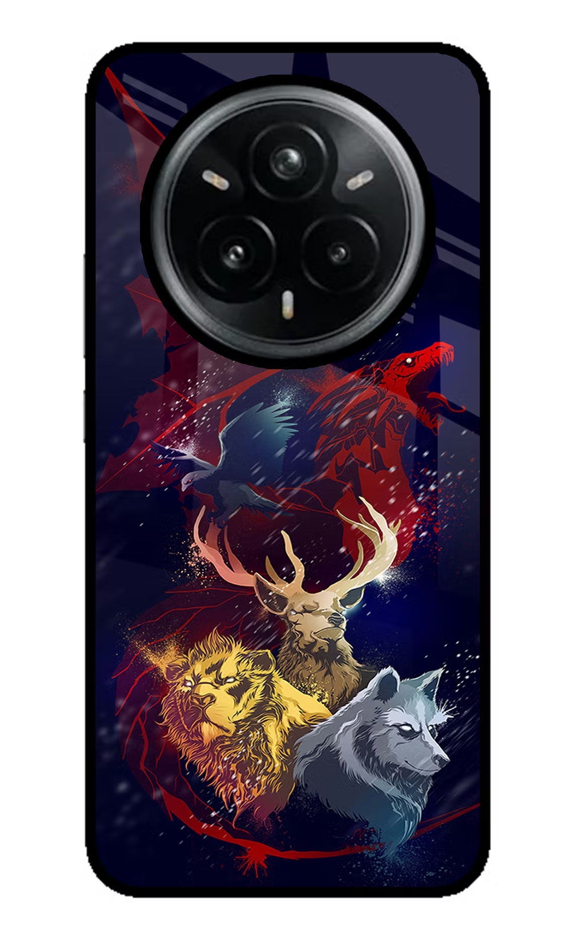 Game Of Thrones Realme 14 Pro Plus 5G Glass Case Back Cover by Casekaro