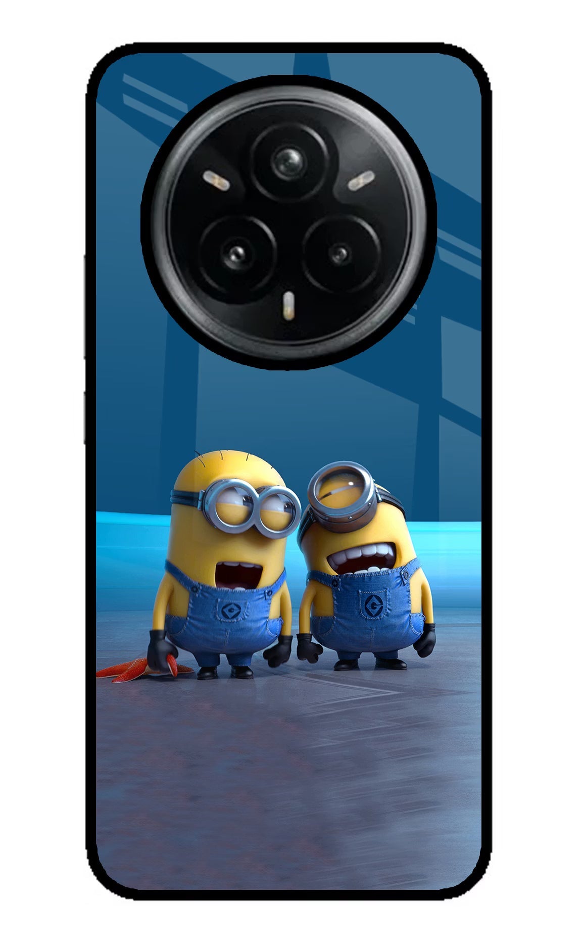 Minion Laughing Realme 14 Pro Plus 5G Glass Case Back Cover by Casekaro