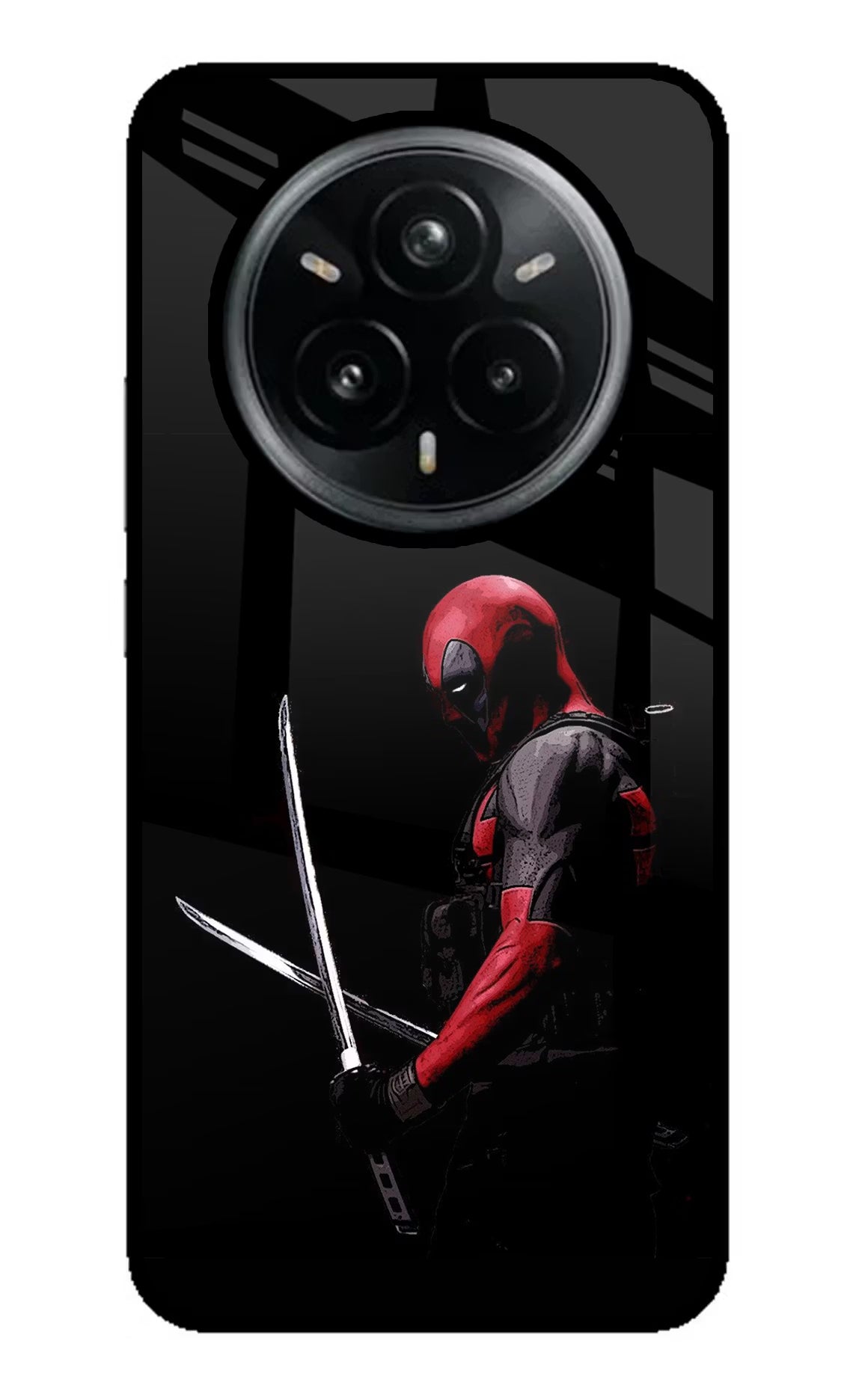 Deadpool Realme 14 Pro Plus 5G Glass Case Back Cover by Casekaro