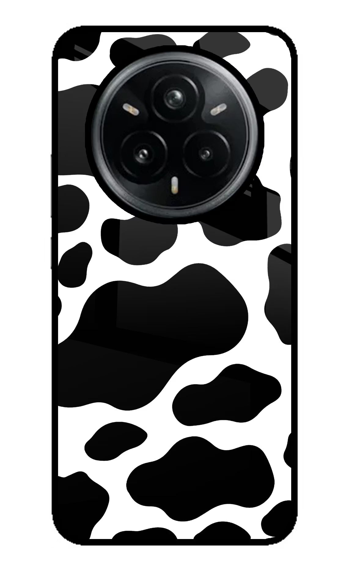 Cow Spots Realme 14 Pro Plus 5G Glass Case Back Cover by Casekaro