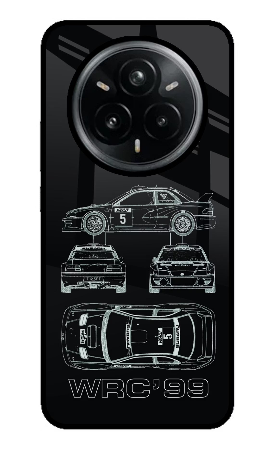 WRC'99 Realme 14 Pro Plus 5G Glass Case Back Cover by Casekaro