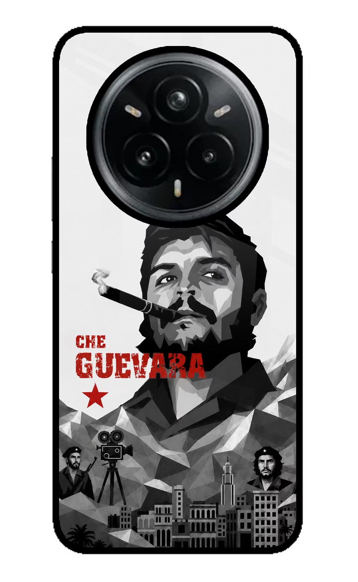 Che Guevara Iconic Realme 14 Pro Plus 5G Glass Case Back Cover by Casekaro
