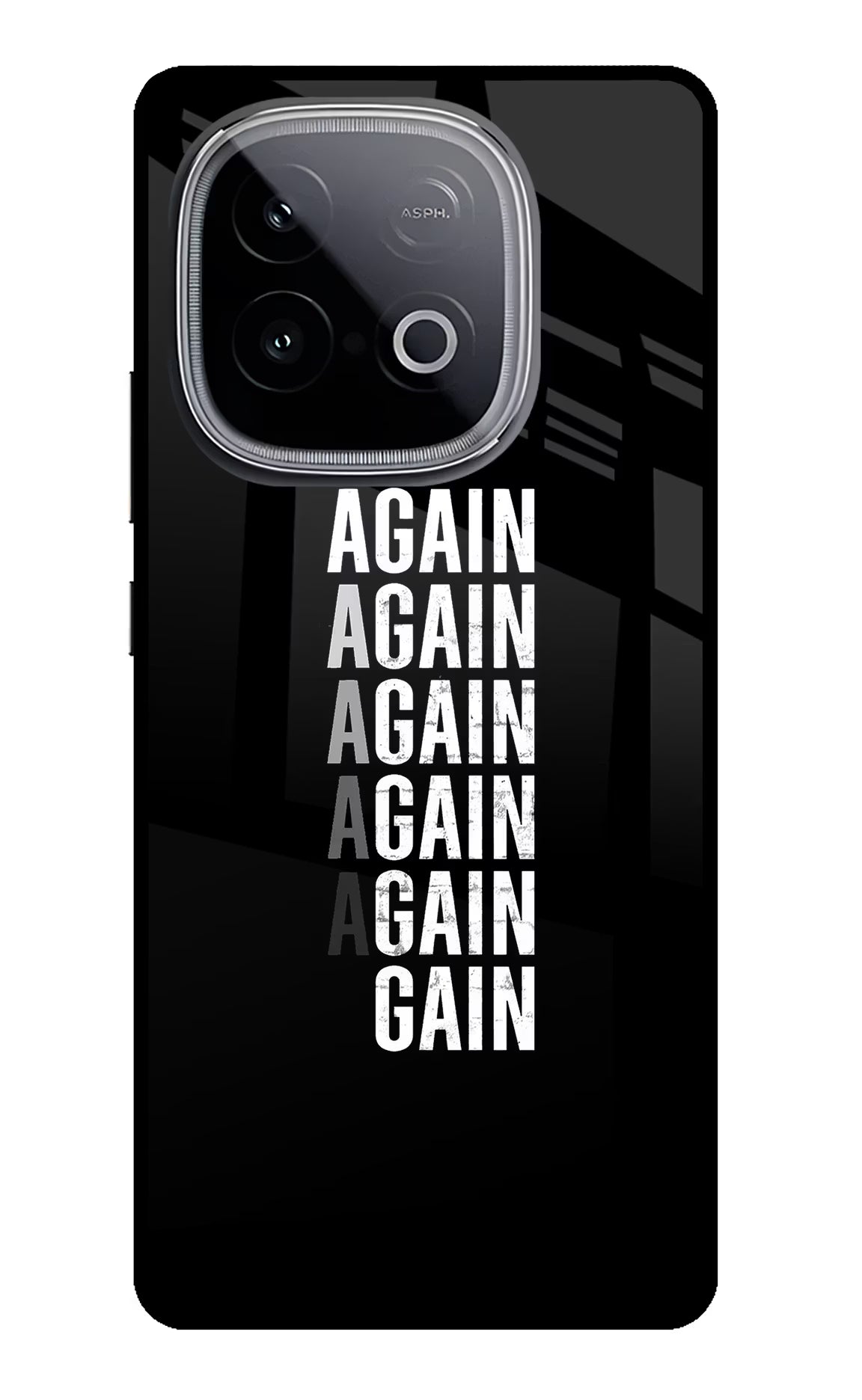 Again Again Gain iQOO Neo 10 Glass Case Back Cover by Casekaro