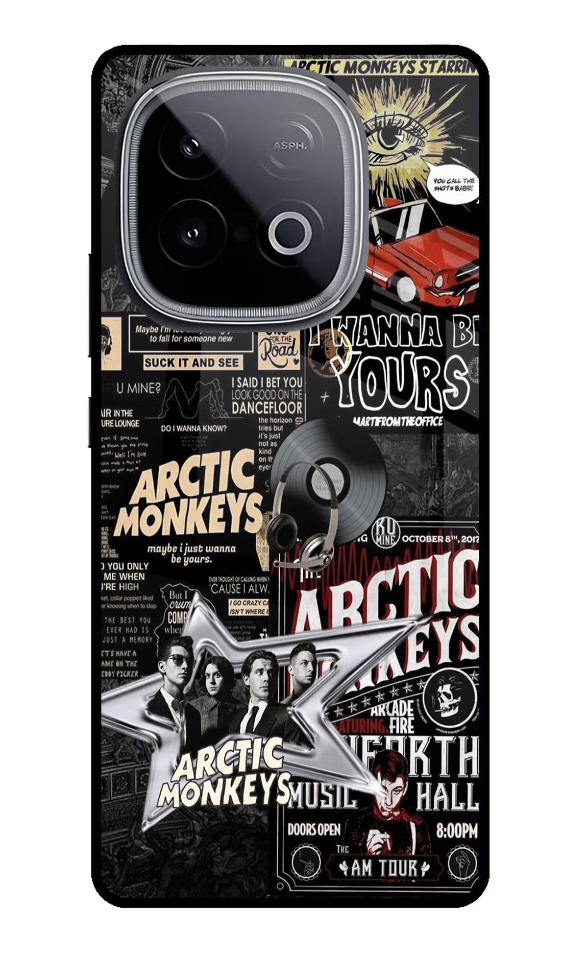 Arctic Monkeys iQOO Neo 10 Glass Case Back Cover by Casekaro