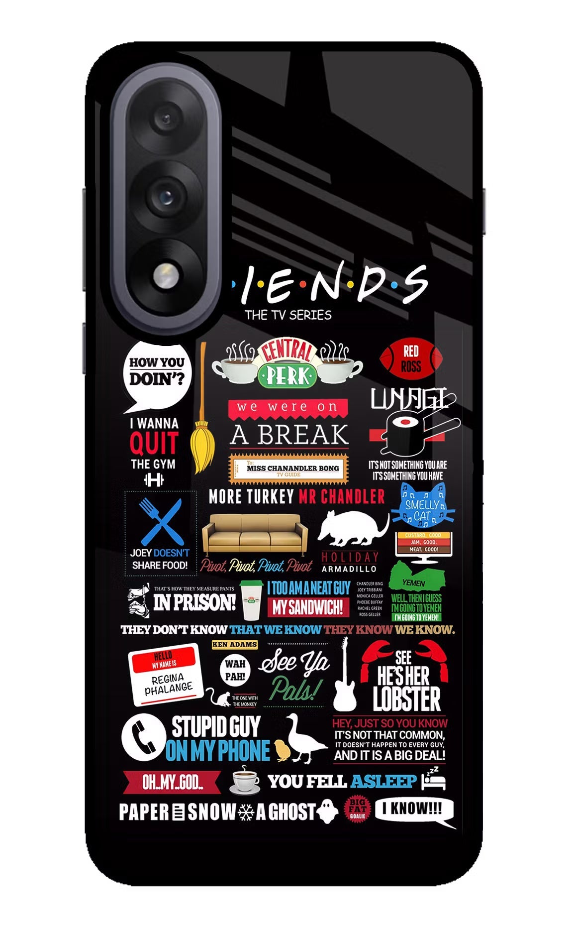 FRIENDS OnePlus Nord 5 Glass Case Back Cover by Casekaro