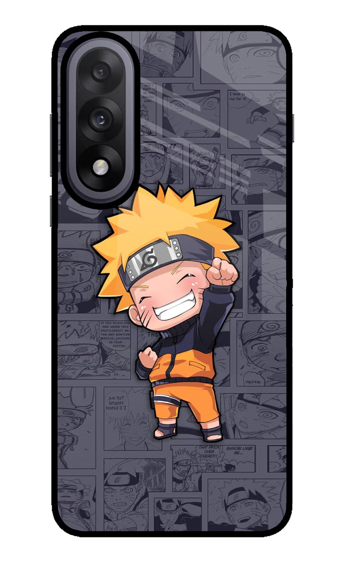 Chota Naruto OnePlus Nord 5 Glass Case Back Cover by Casekaro