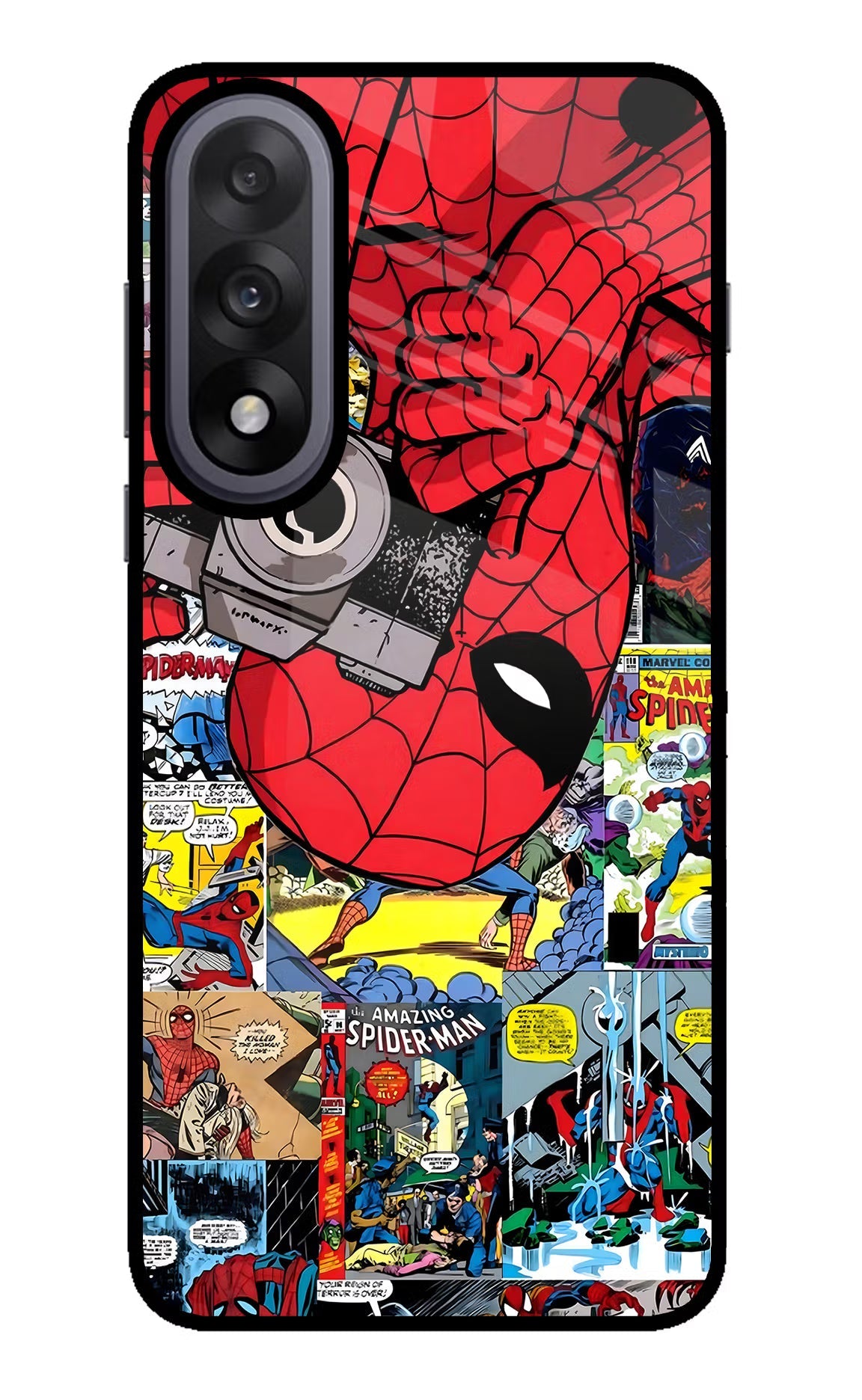 Spider Man OnePlus Nord 5 Glass Case Back Cover by Casekaro