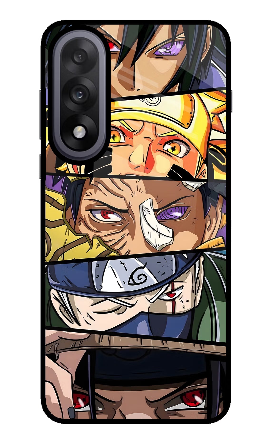 Naruto Character OnePlus Nord 5 Glass Case Back Cover by Casekaro