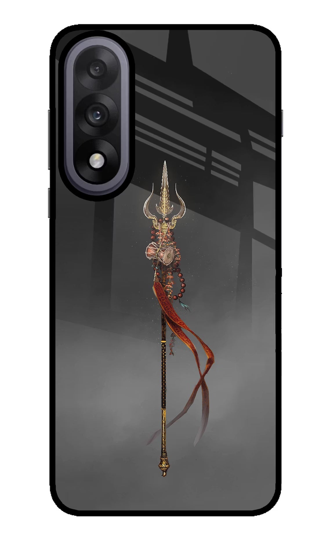 Shiv Trishul OnePlus Nord 5 Glass Case Back Cover by Casekaro