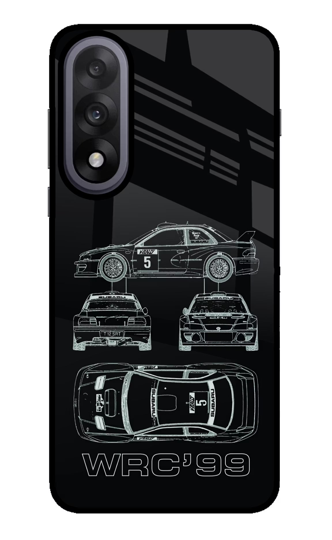 WRC'99 OnePlus Nord 5 Glass Case Back Cover by Casekaro