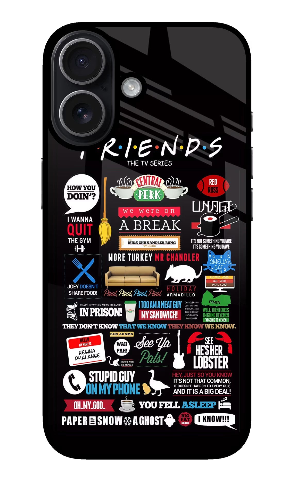FRIENDS iPhone 17 Glass Case Back Cover by Casekaro