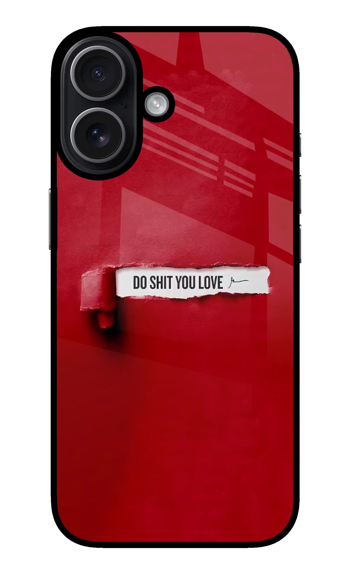 Do Shit You Love iPhone 17 Glass Case Back Cover by Casekaro