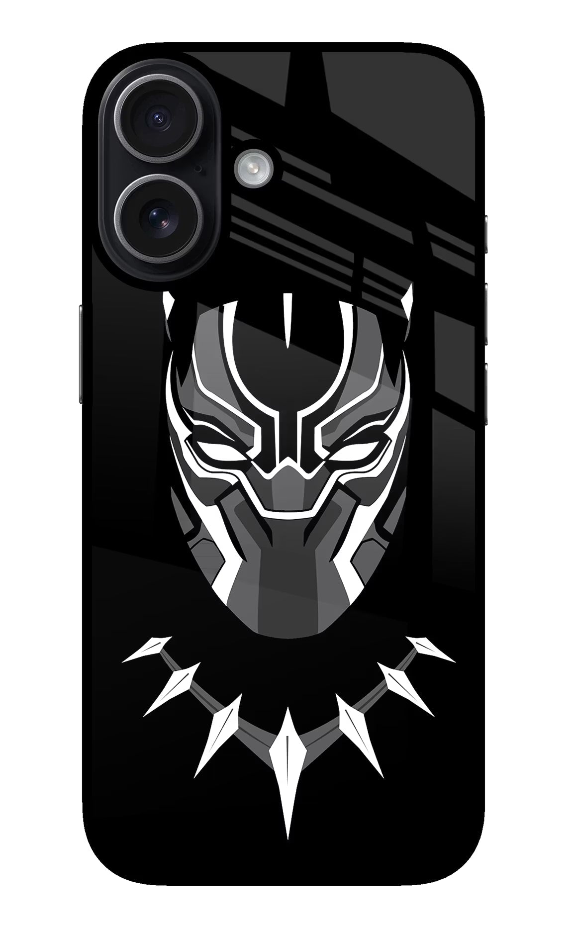 Black Panther iPhone 17 Glass Case Back Cover by Casekaro