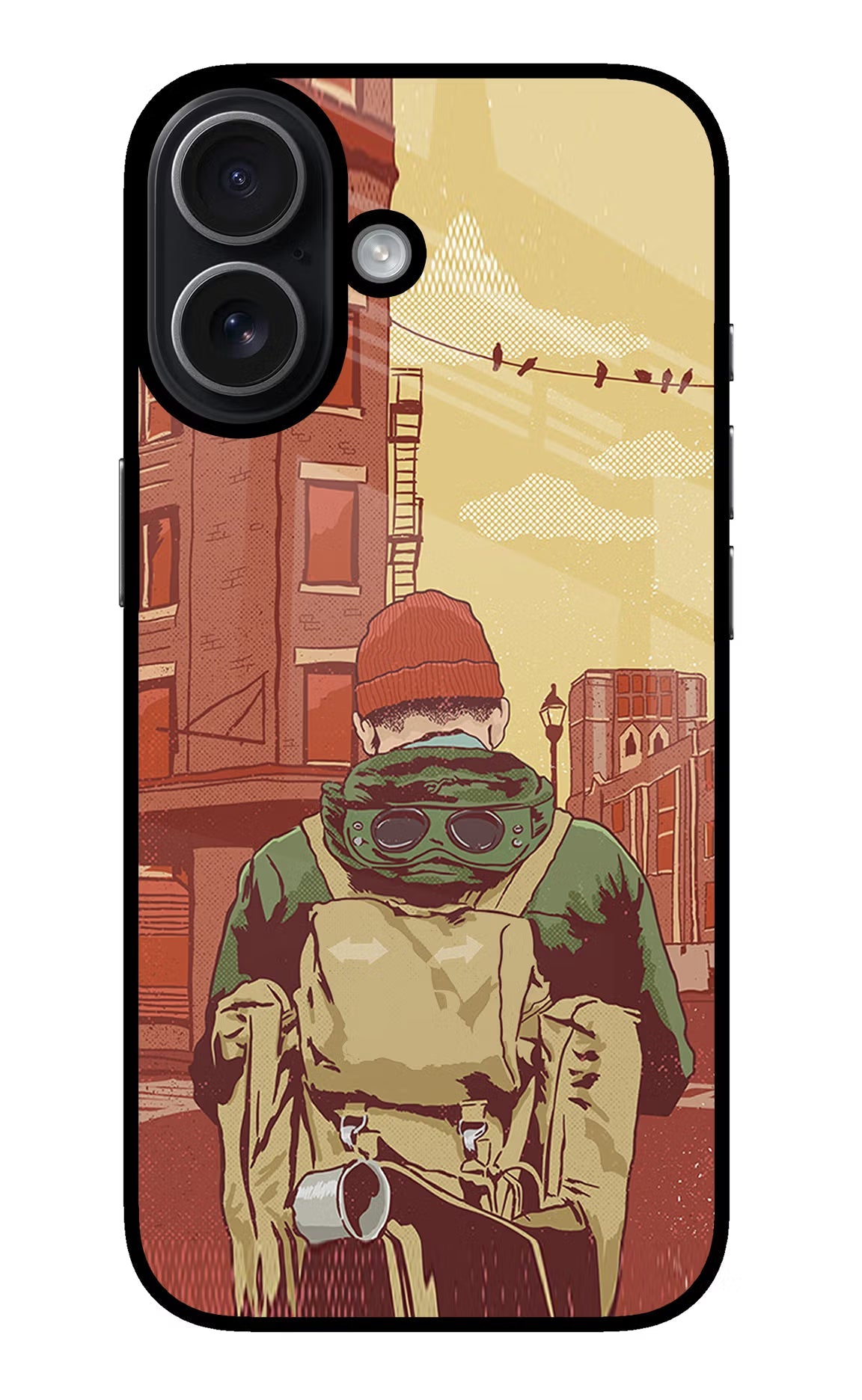 Adventurous iPhone 17 Glass Case Back Cover by Casekaro