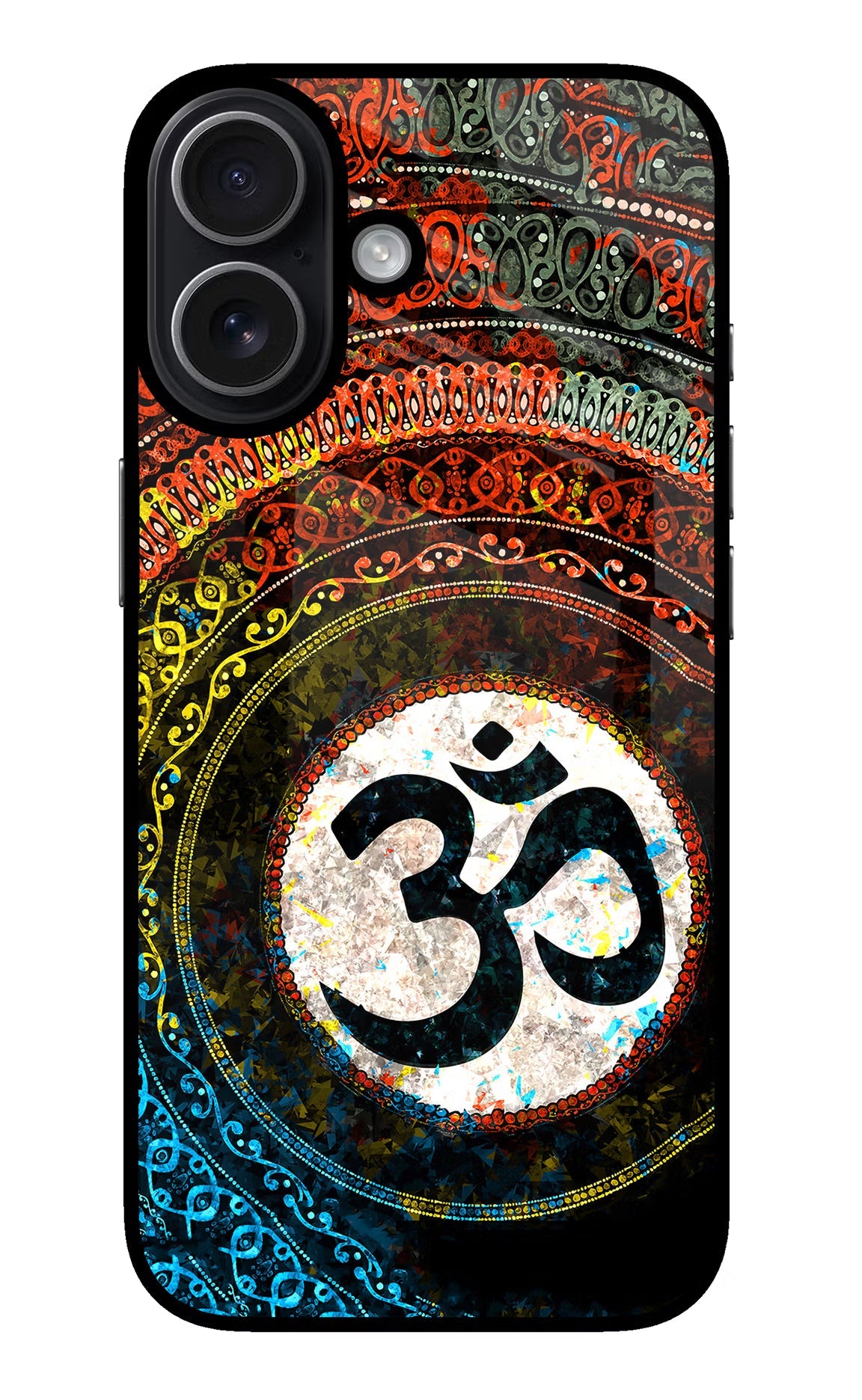 Om Cultural iPhone 17 Glass Case Back Cover by Casekaro