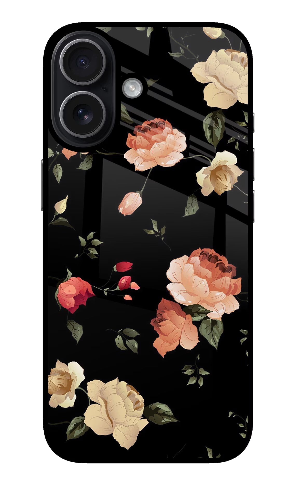 Flowers iPhone 17 Glass Case Back Cover by Casekaro