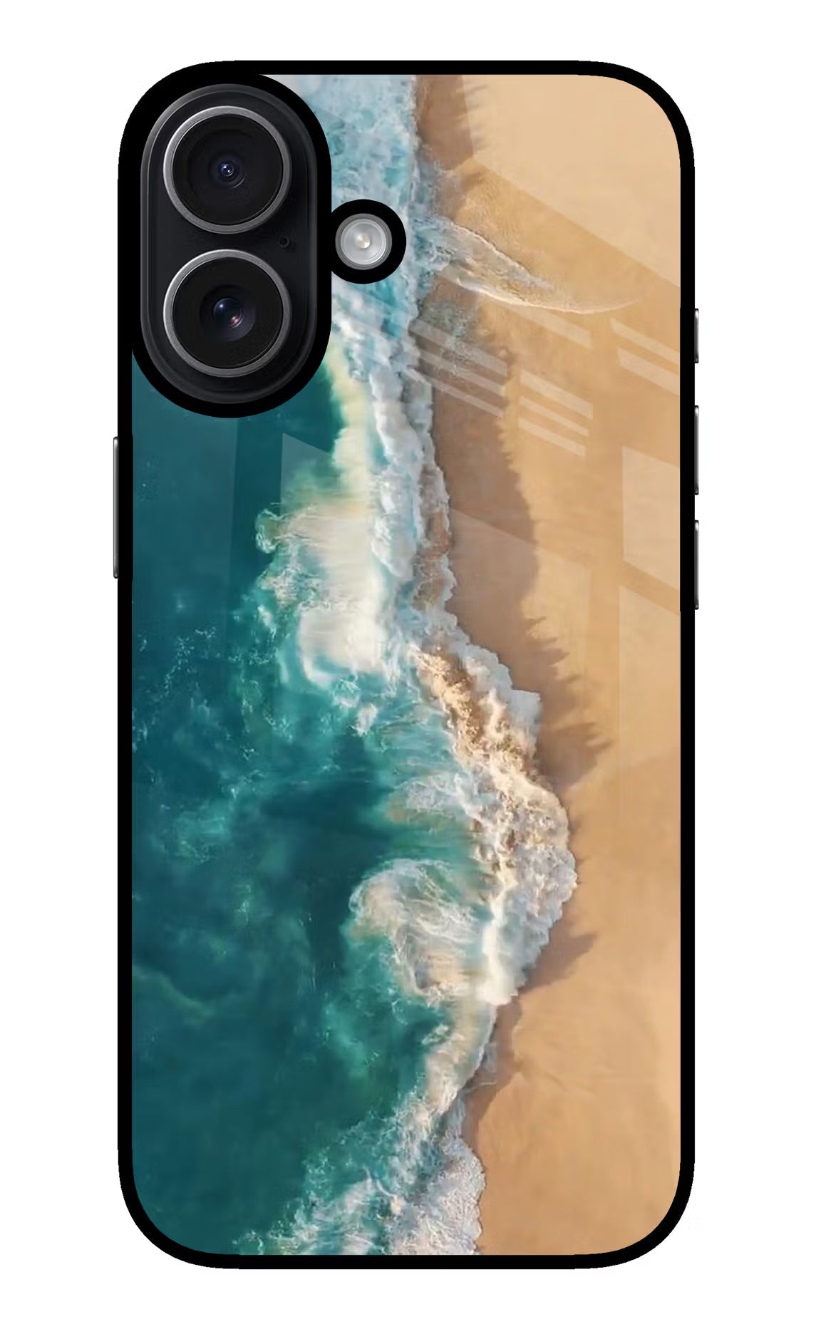 Ocean Beach iPhone 17 Glass Case Back Cover by Casekaro