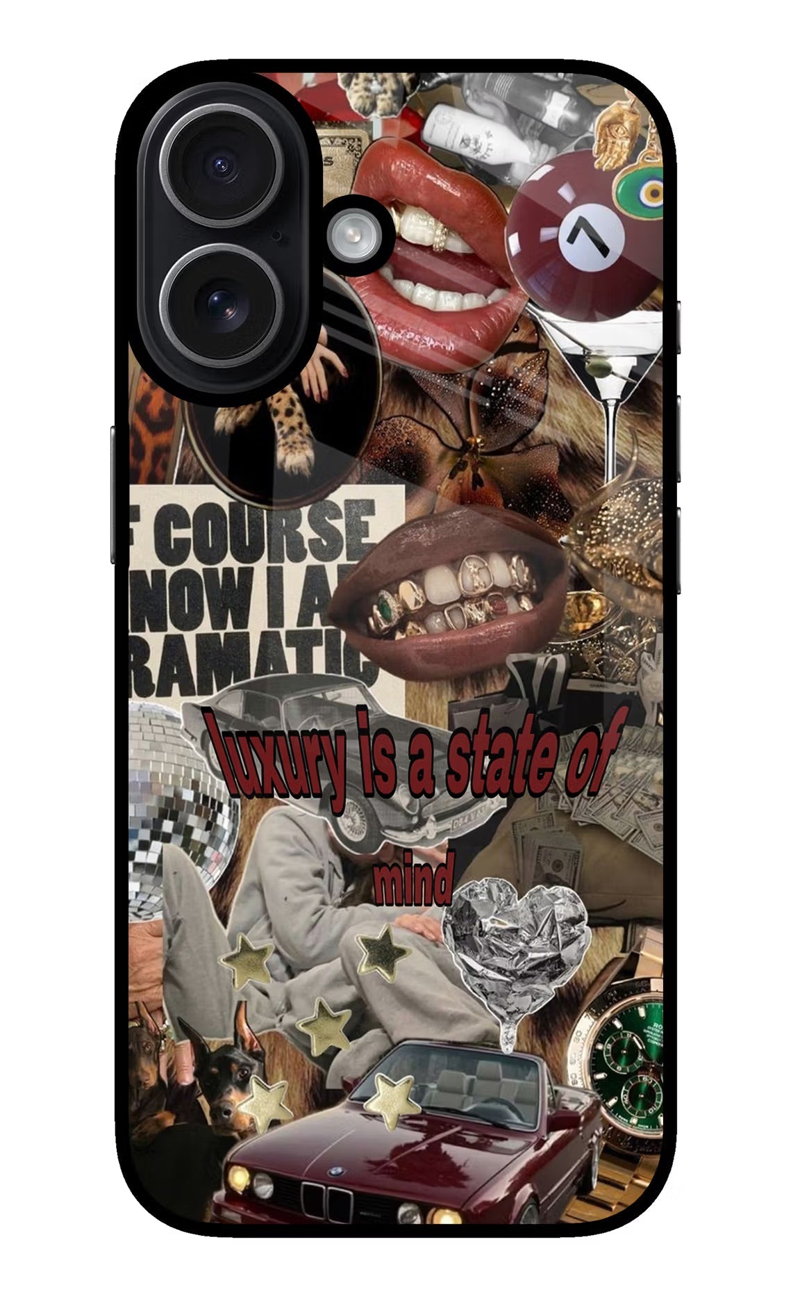 Luxury iPhone 17 Glass Case Back Cover by Casekaro