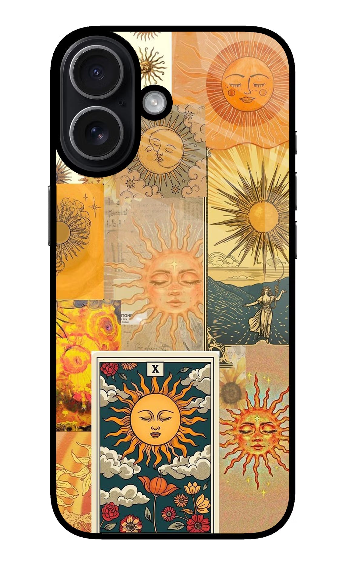 Sun iPhone 17 Glass Case Back Cover by Casekaro