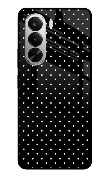 White Dots Realme P4x 5G Glass Case Back Cover by Casekaro