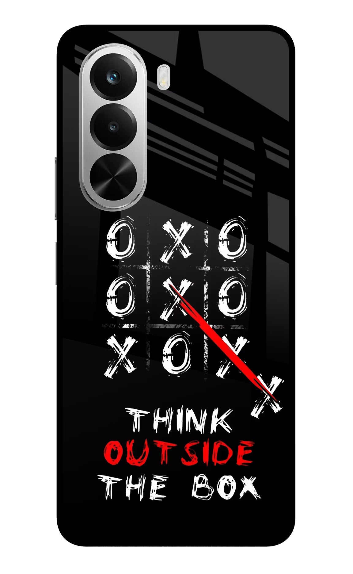 Think out of the BOX Realme P4x 5G Glass Case Back Cover by Casekaro