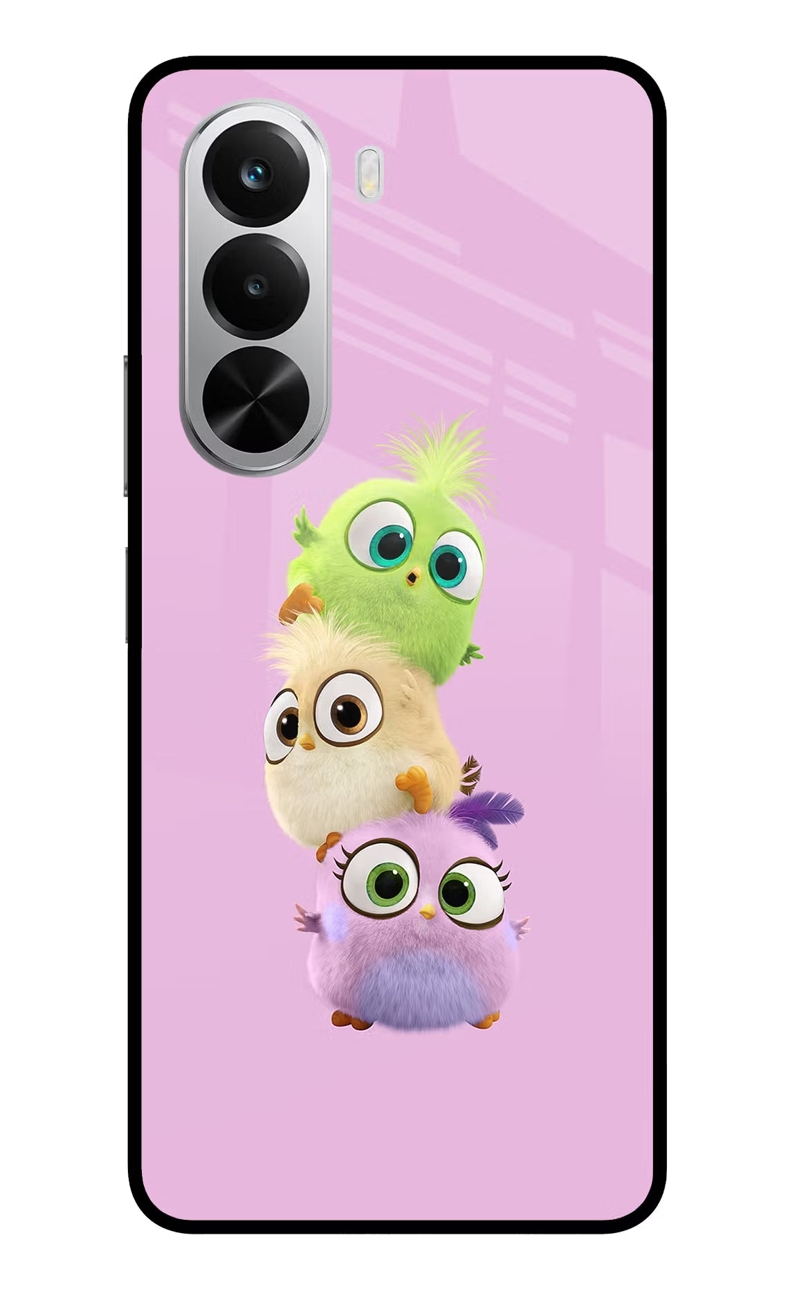 Cute Little Birds Realme P4x 5G Glass Case Back Cover by Casekaro
